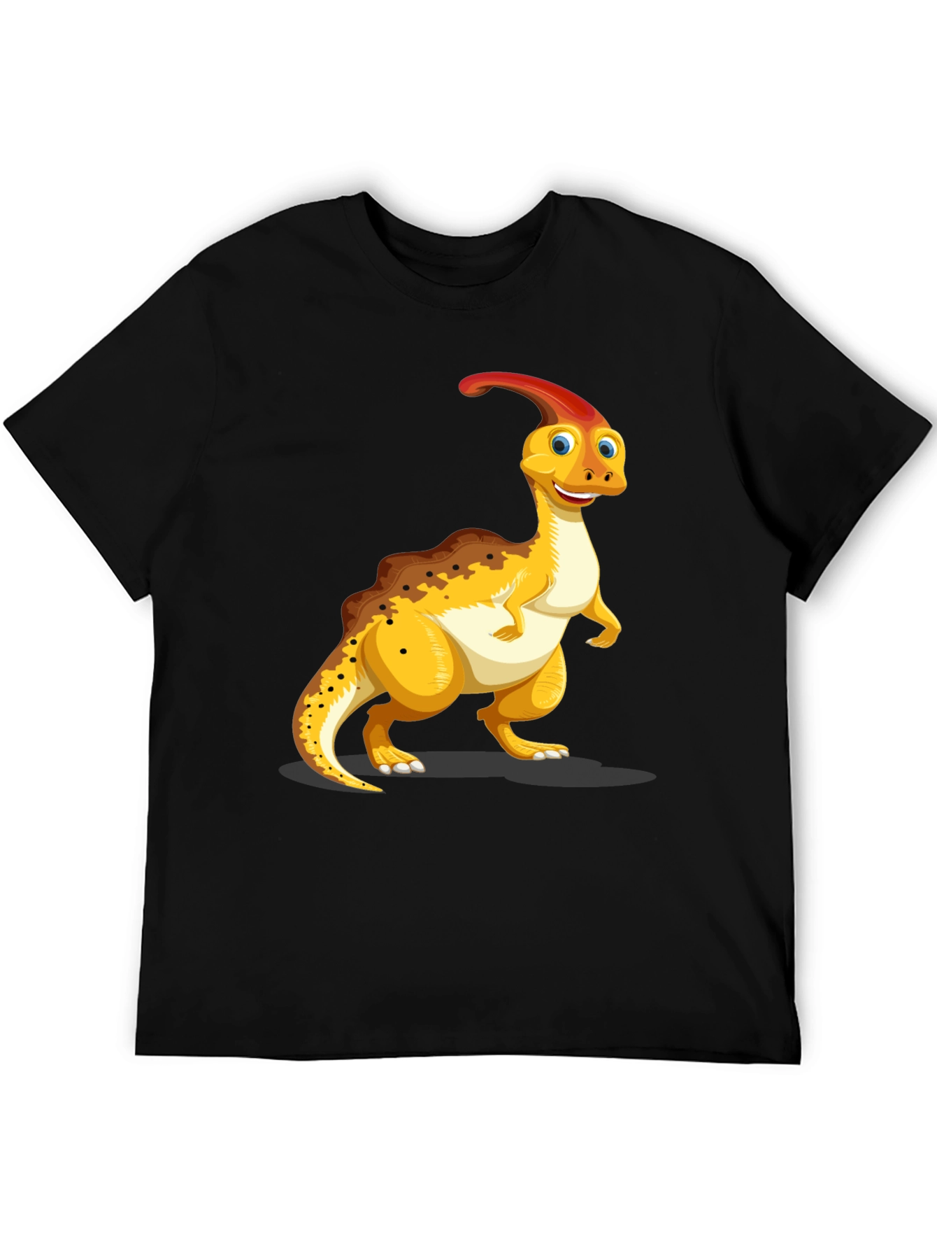 Dino Fun Graphic Tee - Black Casual T-Shirt