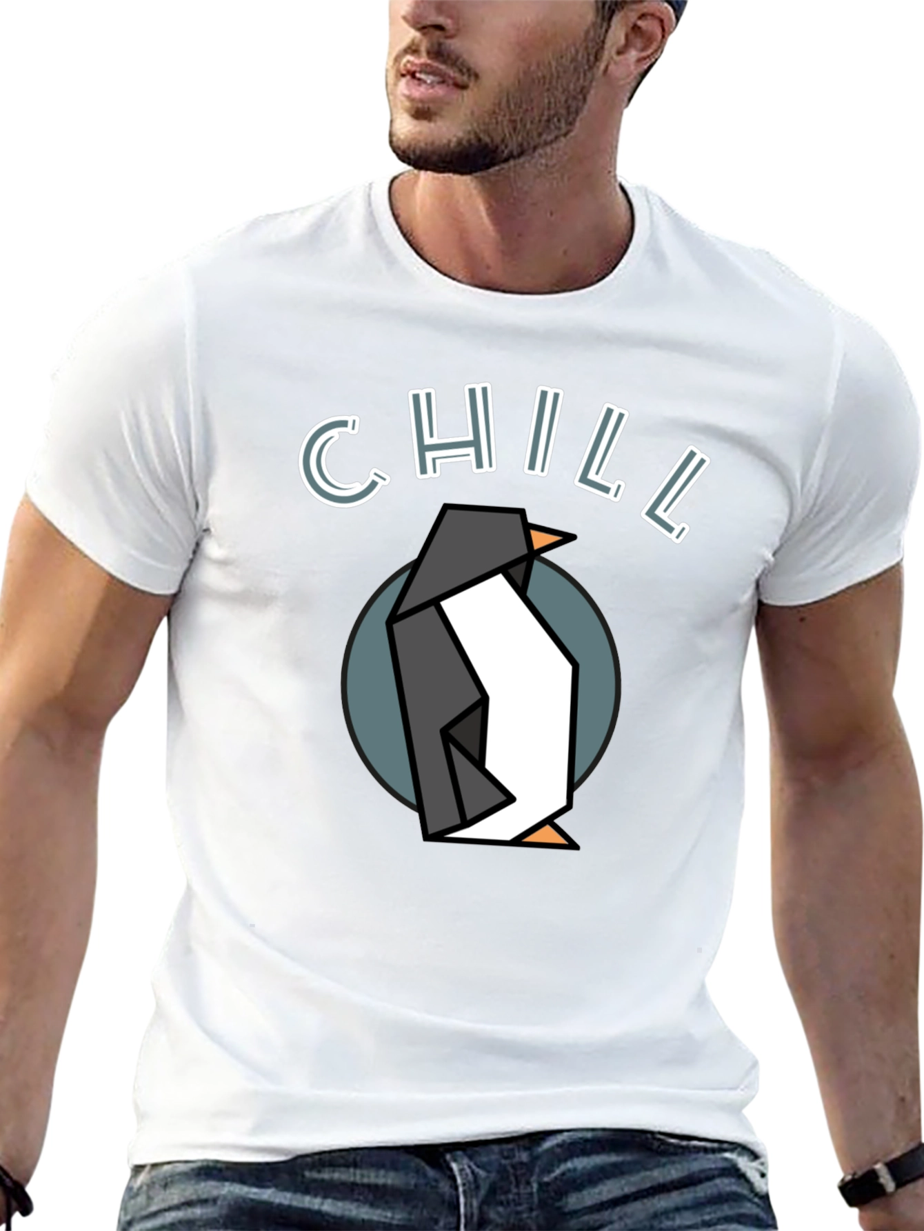 Chill Penguin Graphic Tee - Stylish Comfort
