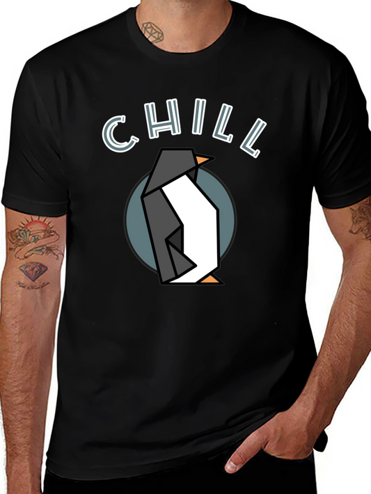 Chill Penguin Graphic Tee - Stylish Comfort