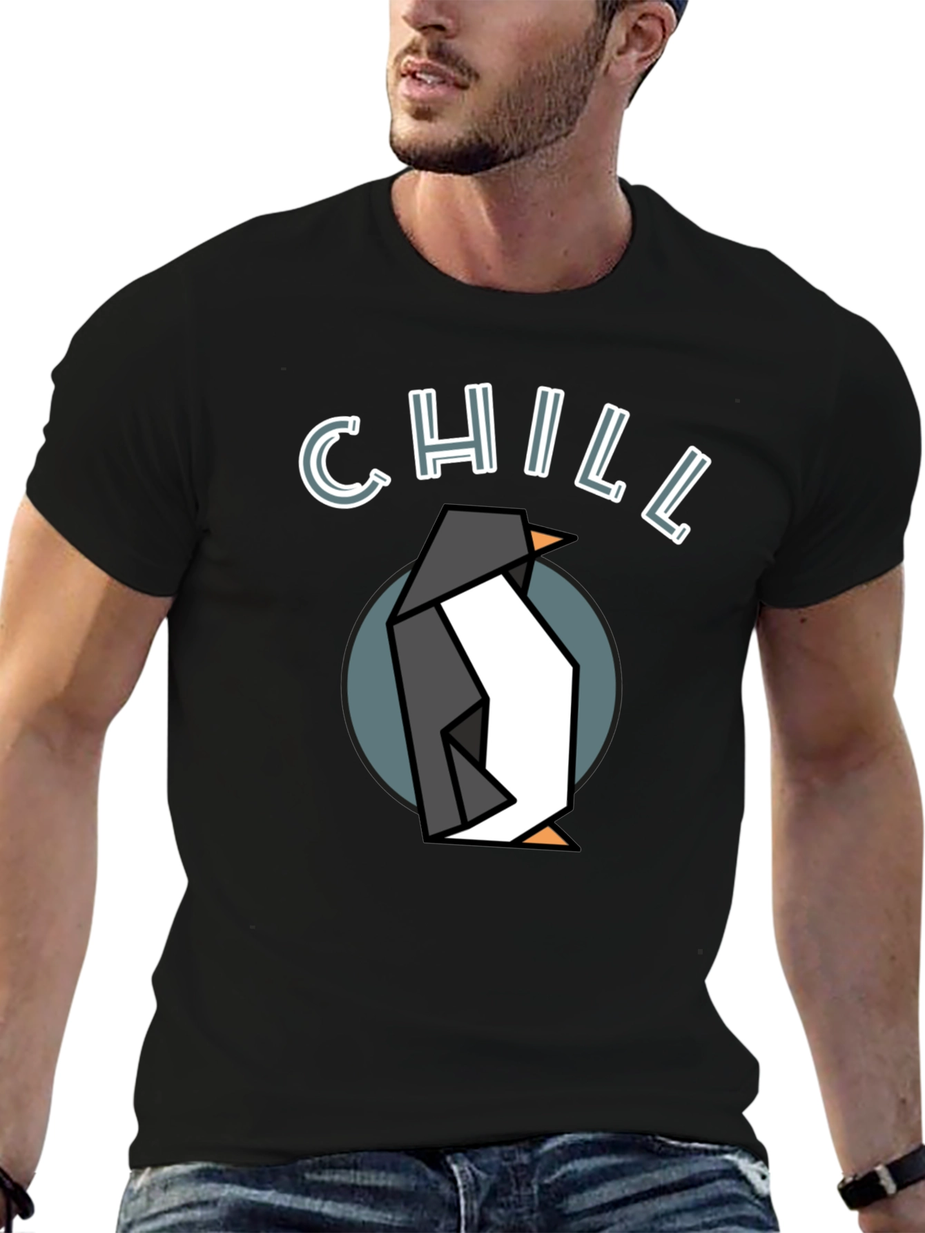 Chill Penguin Graphic Tee - Stylish Comfort