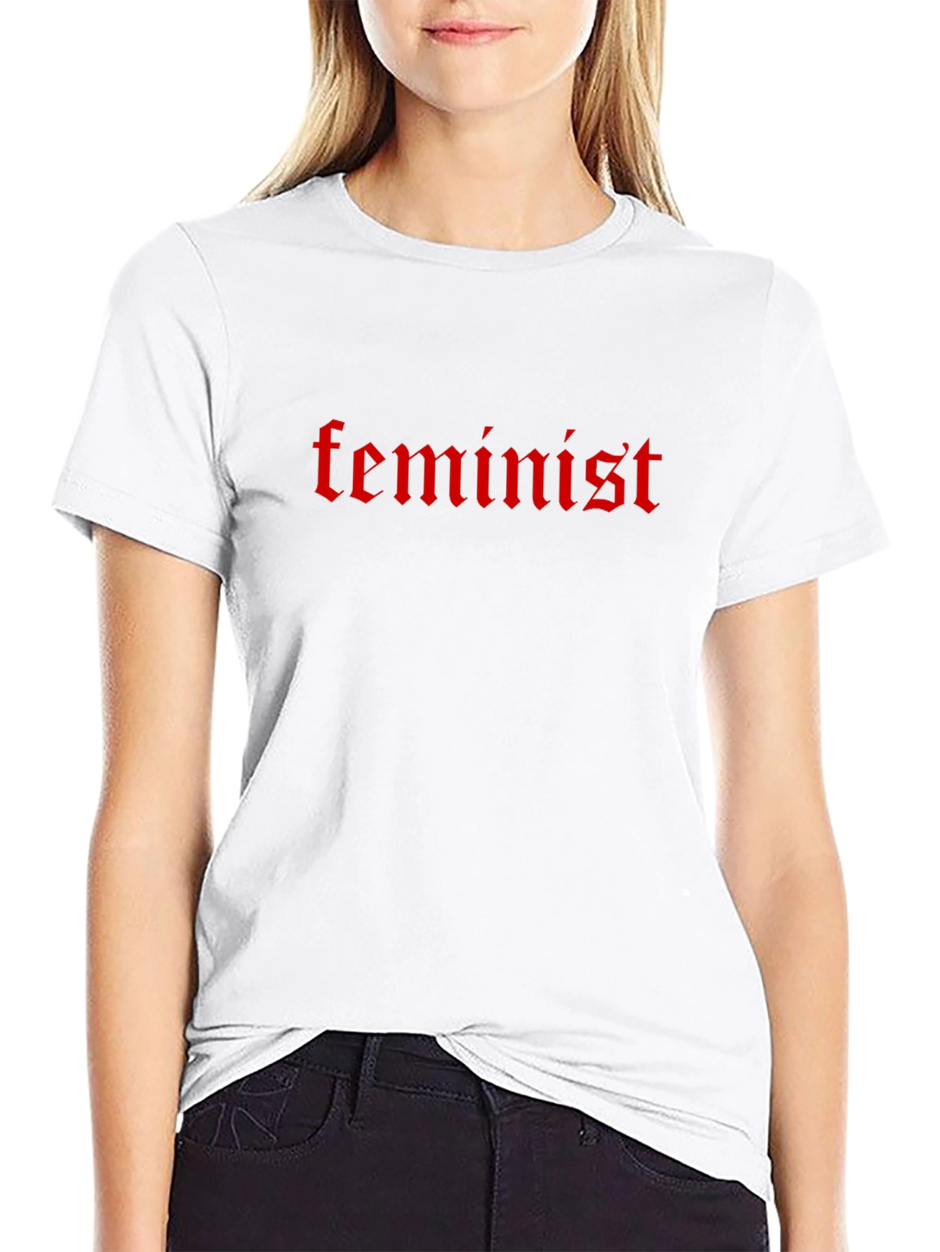 Feminist Gothic Tee - Bold Statement Shirt