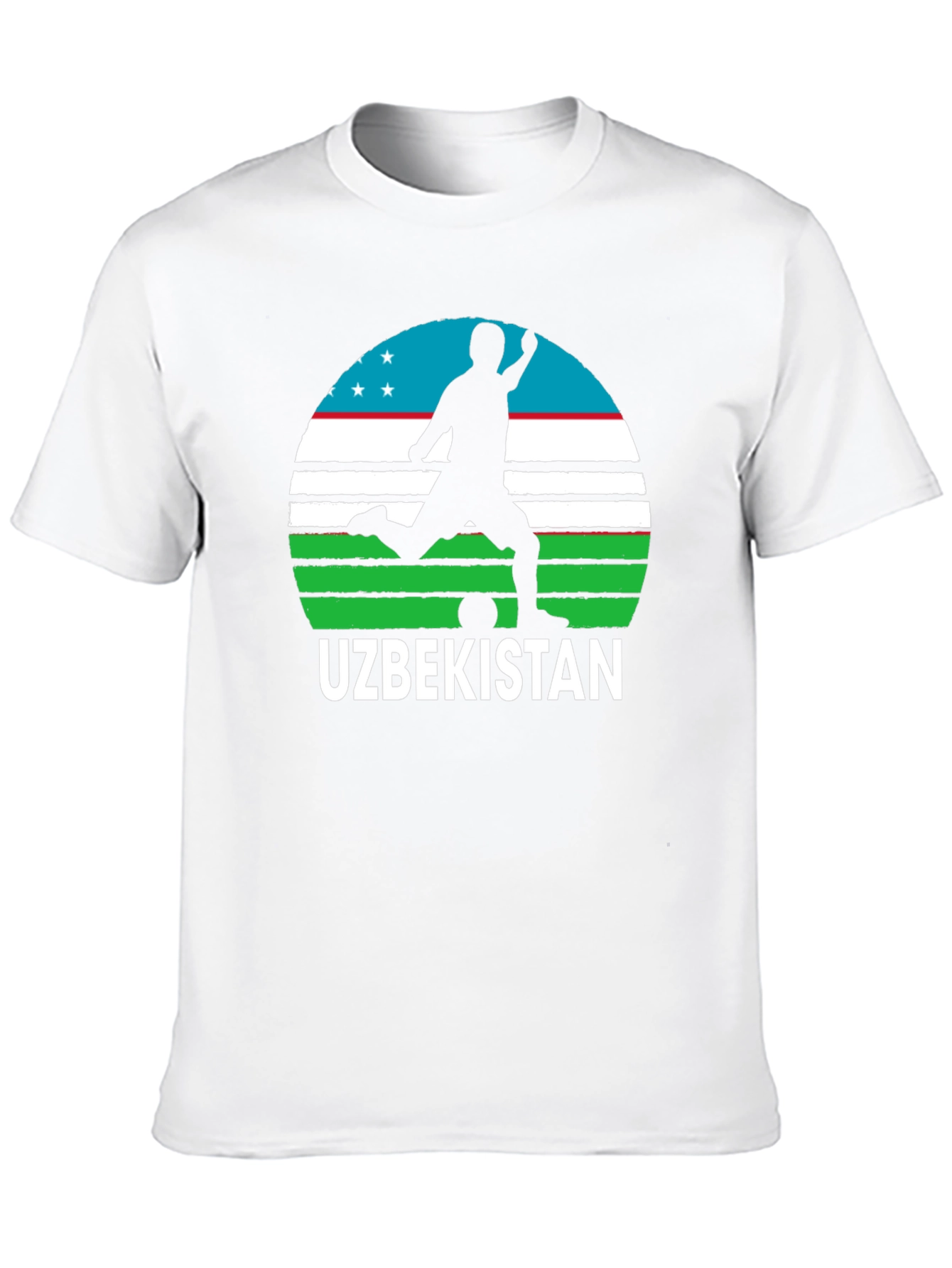 Uzbekistan Soccer T-Shirt - Mens Black Tee