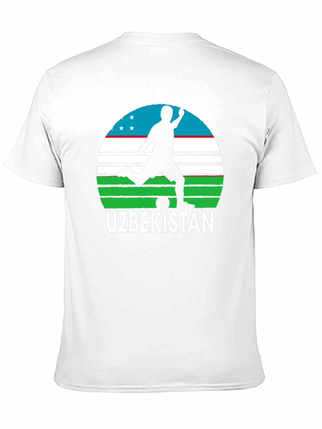 Uzbekistan Soccer T-Shirt - Mens Black Tee