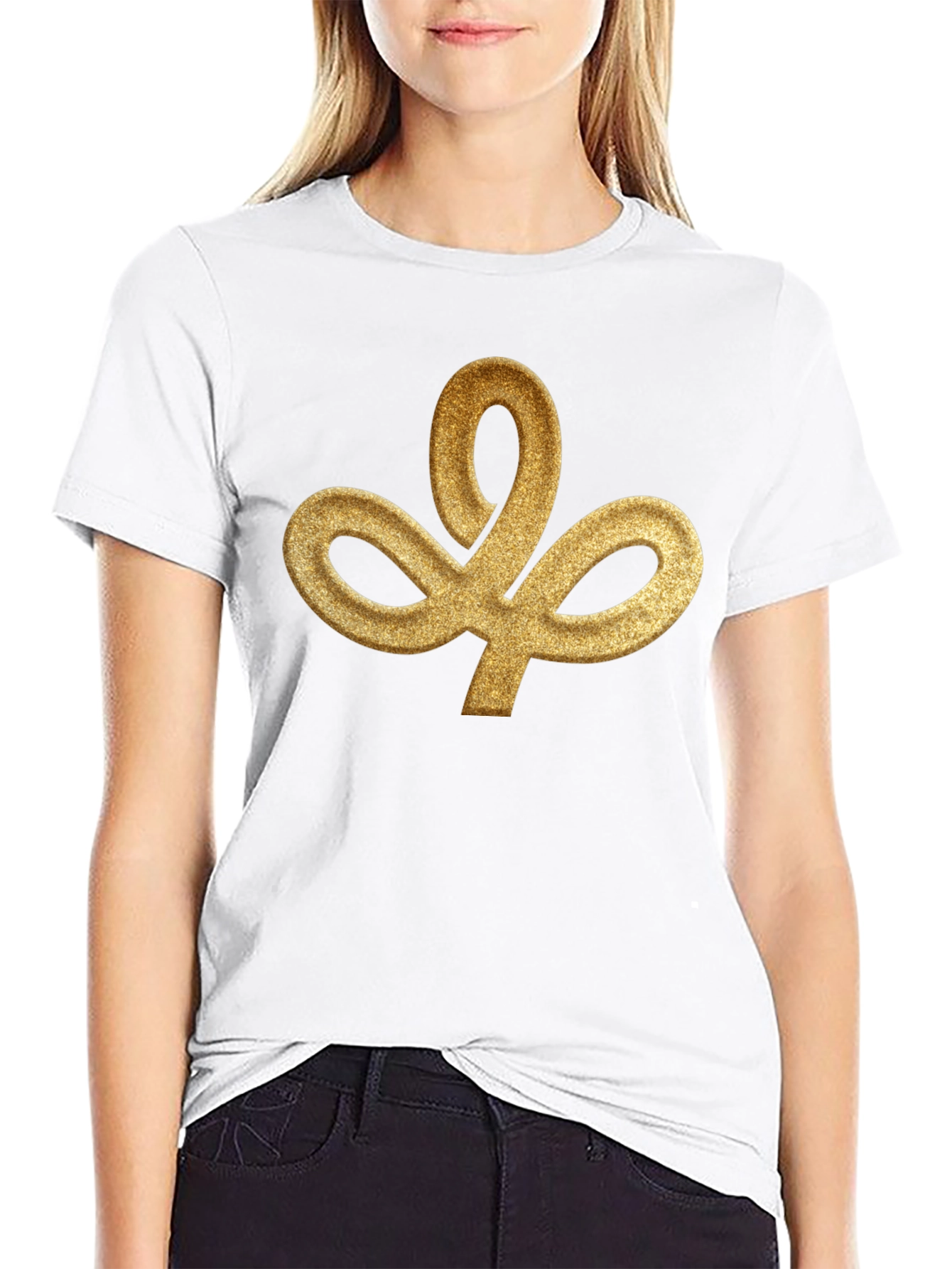 Golden Trefoil Black T-Shirt