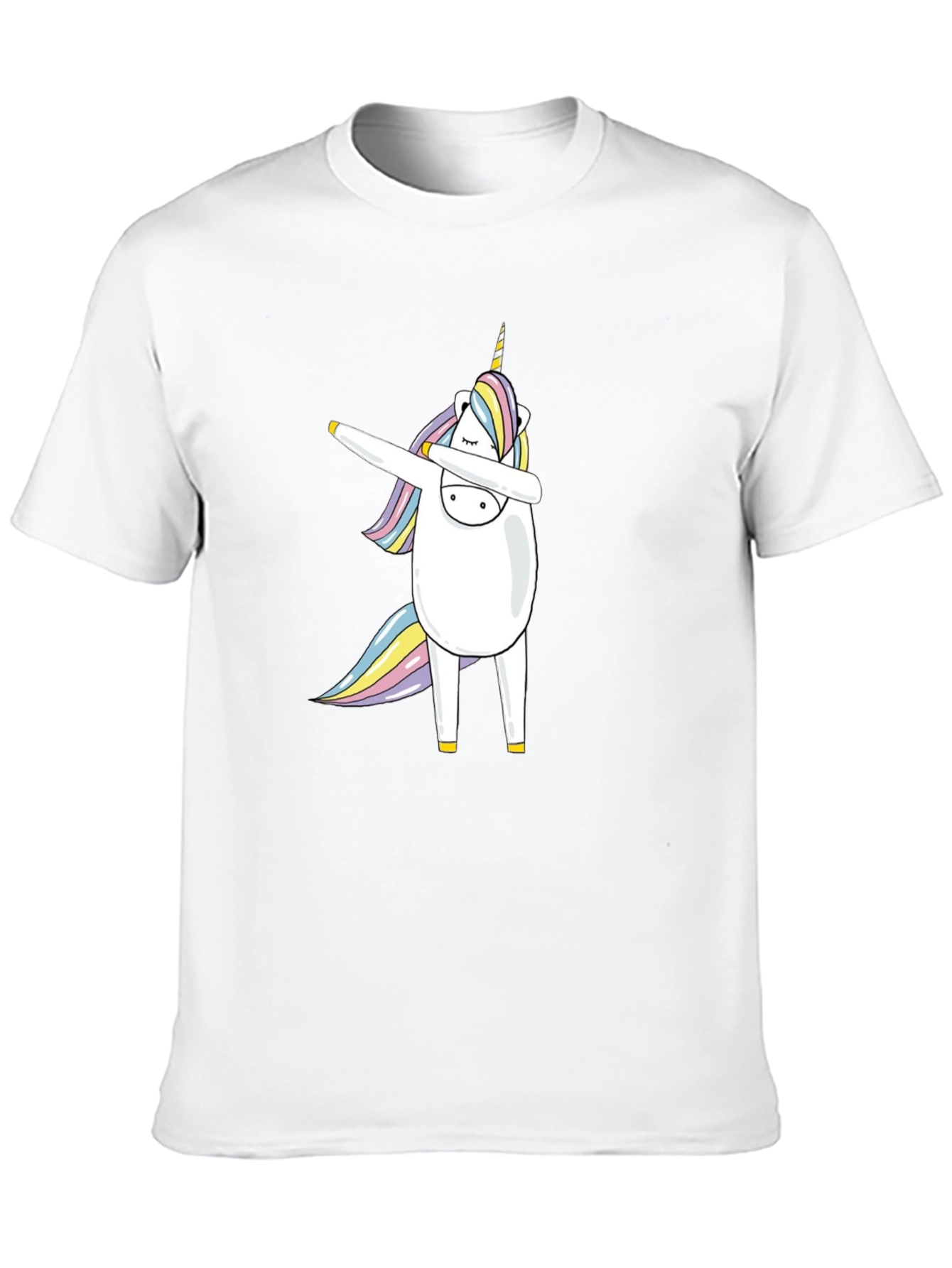 Dabbing Unicorn Black T-Shirt