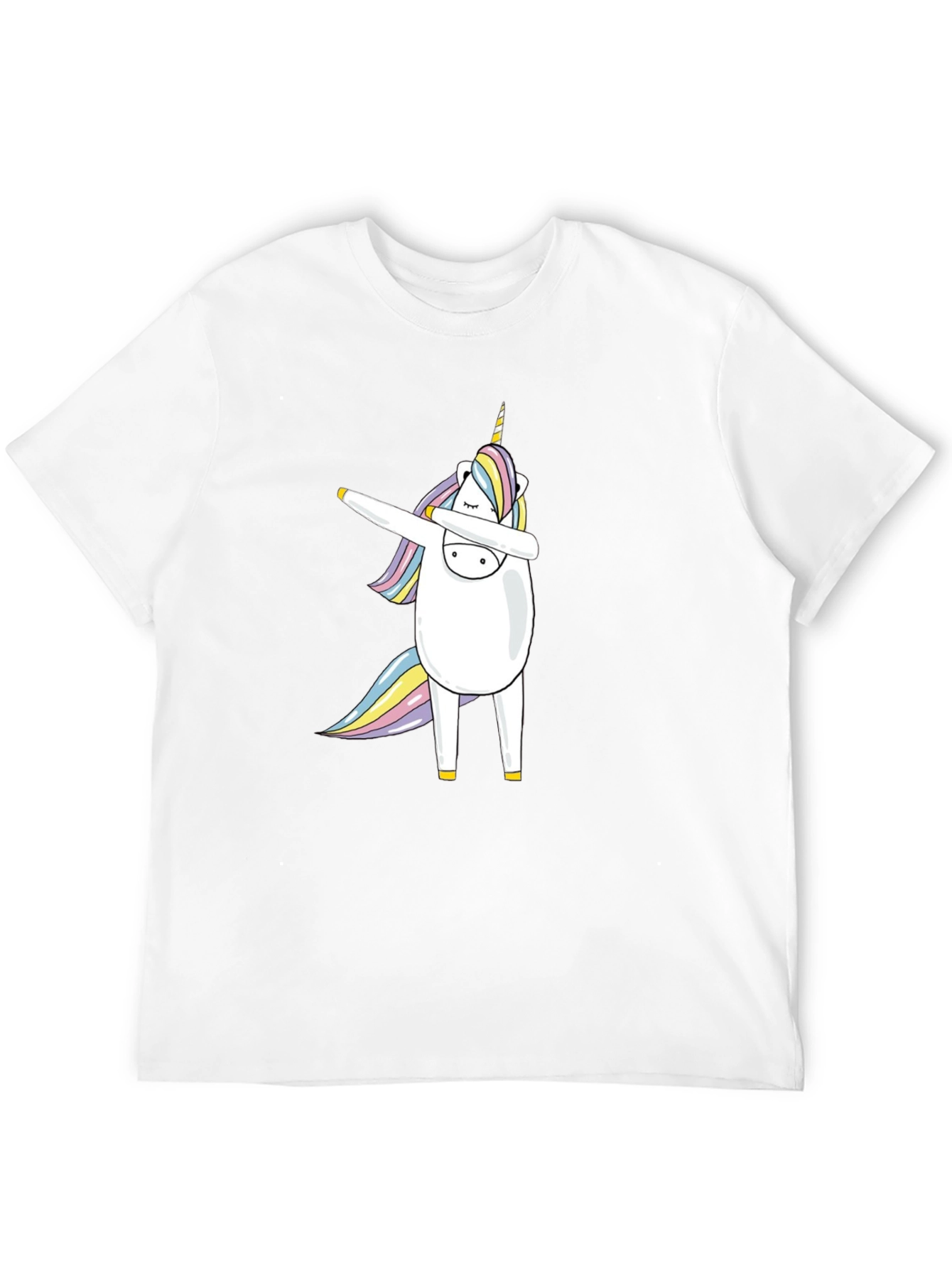 Dabbing Unicorn Black T-Shirt
