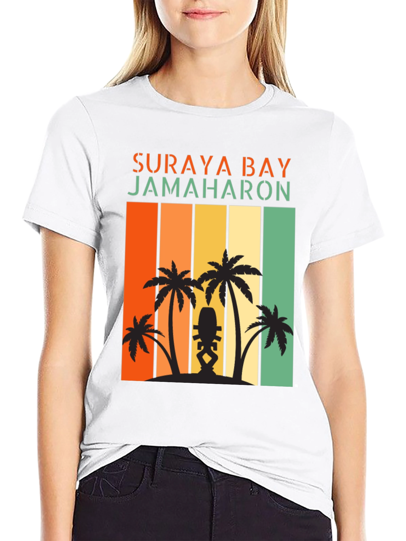 Suraya Bay Jamaharon Retro Palm Tree T-Shirt