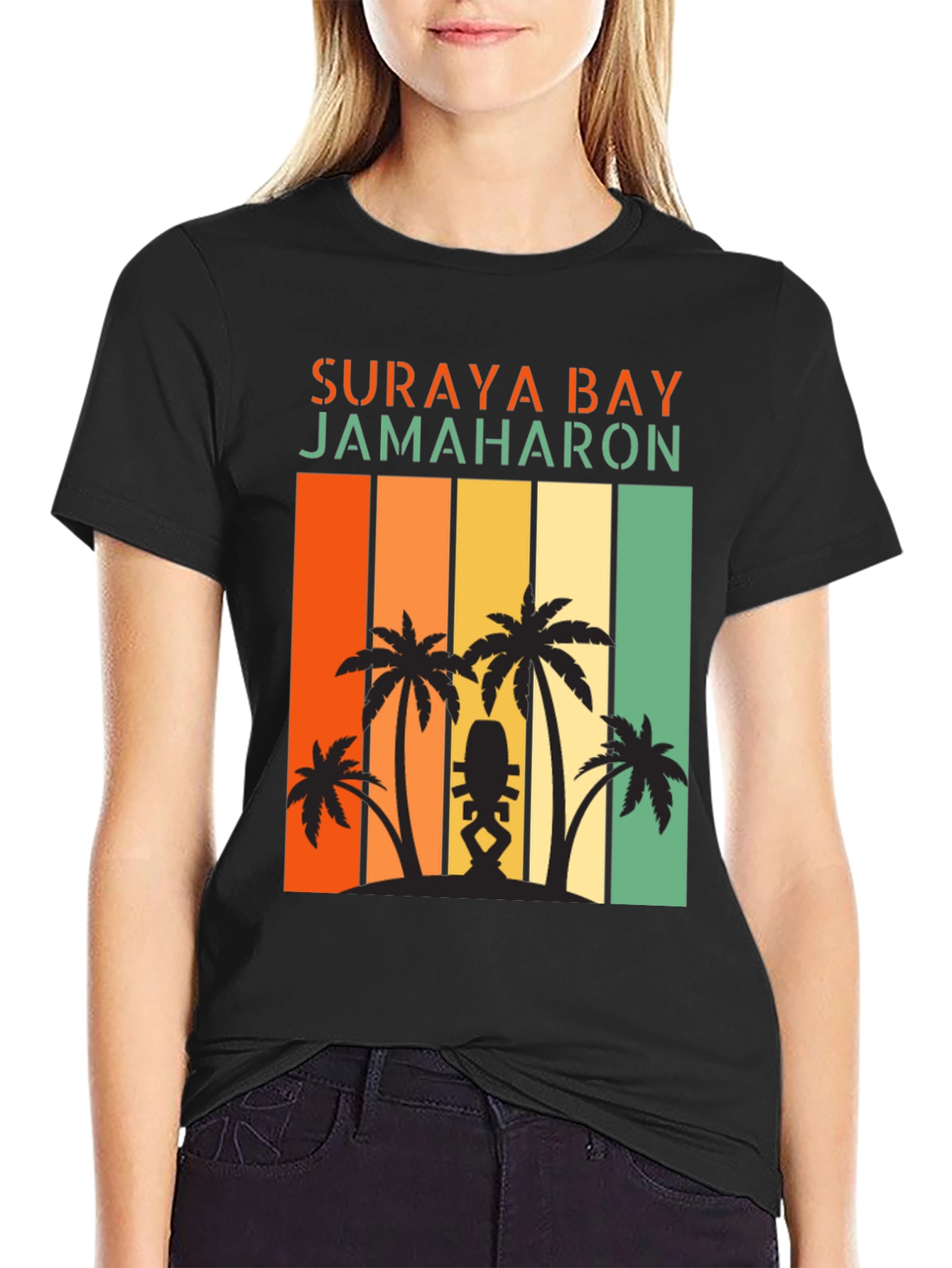 Suraya Bay Jamaharon Retro Palm Tree T-Shirt