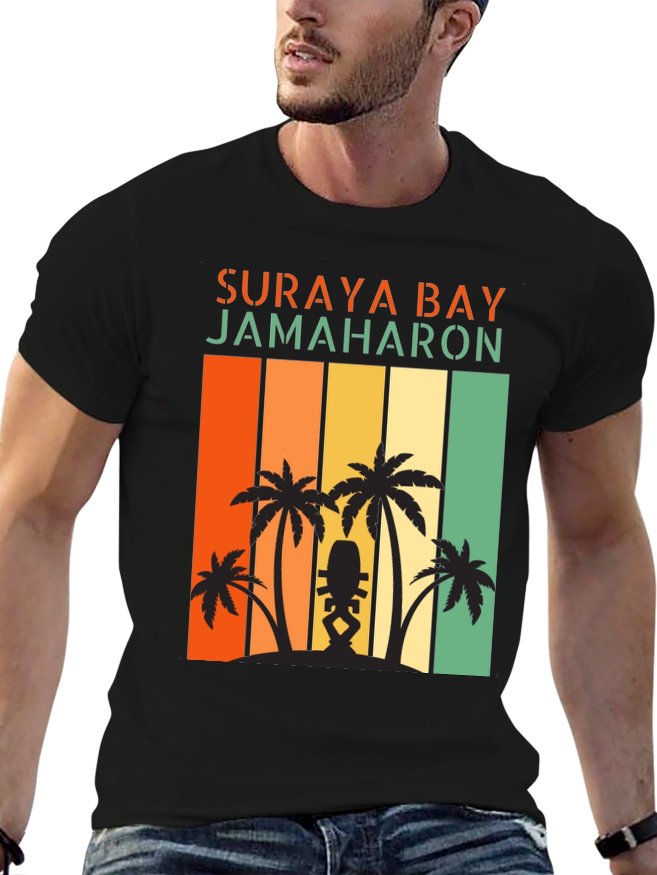 Suraya Bay Jamaharon Retro Palm Tree T-Shirt