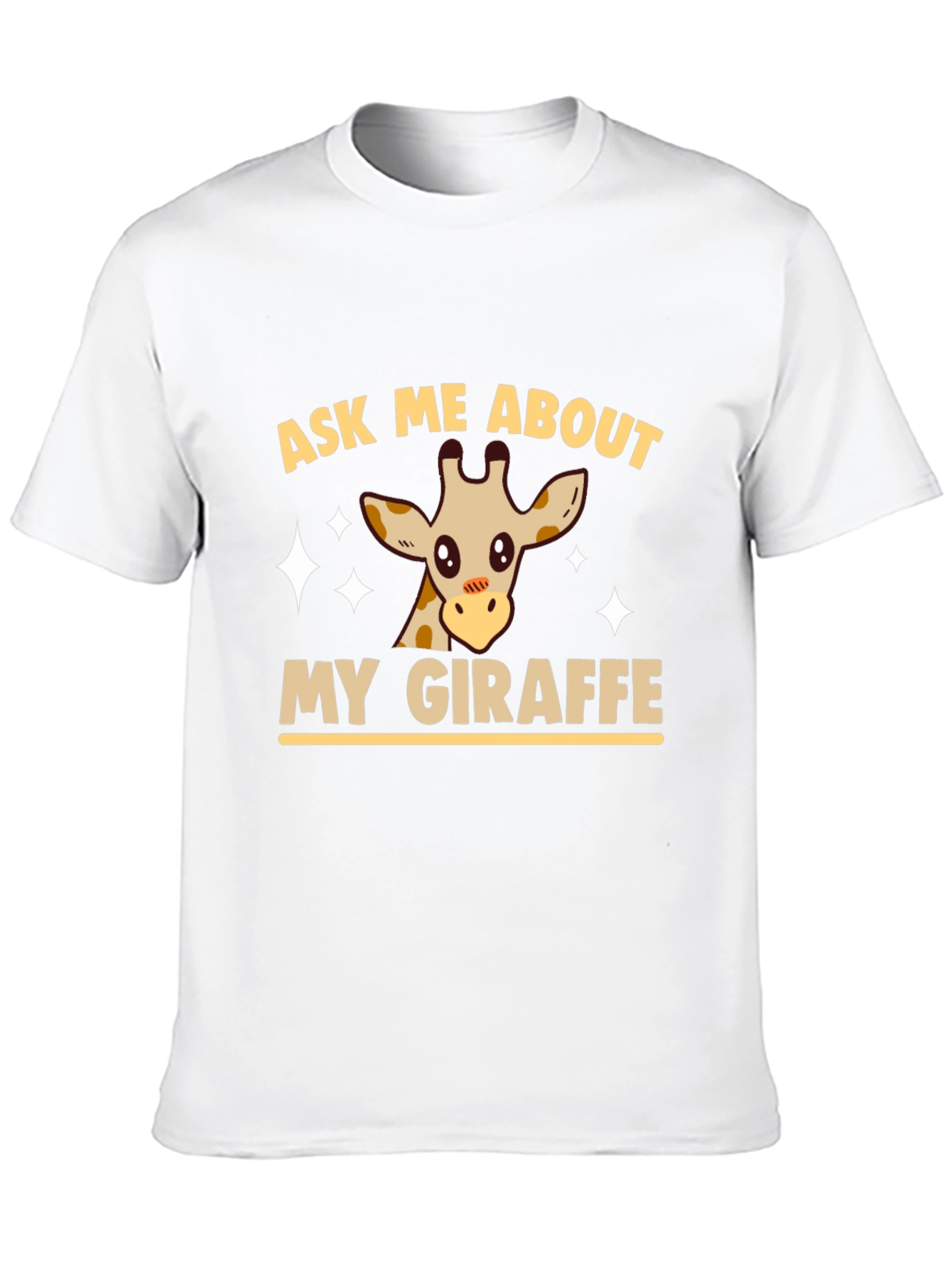 Ask Me About My Giraffe Graphic Tee - Black