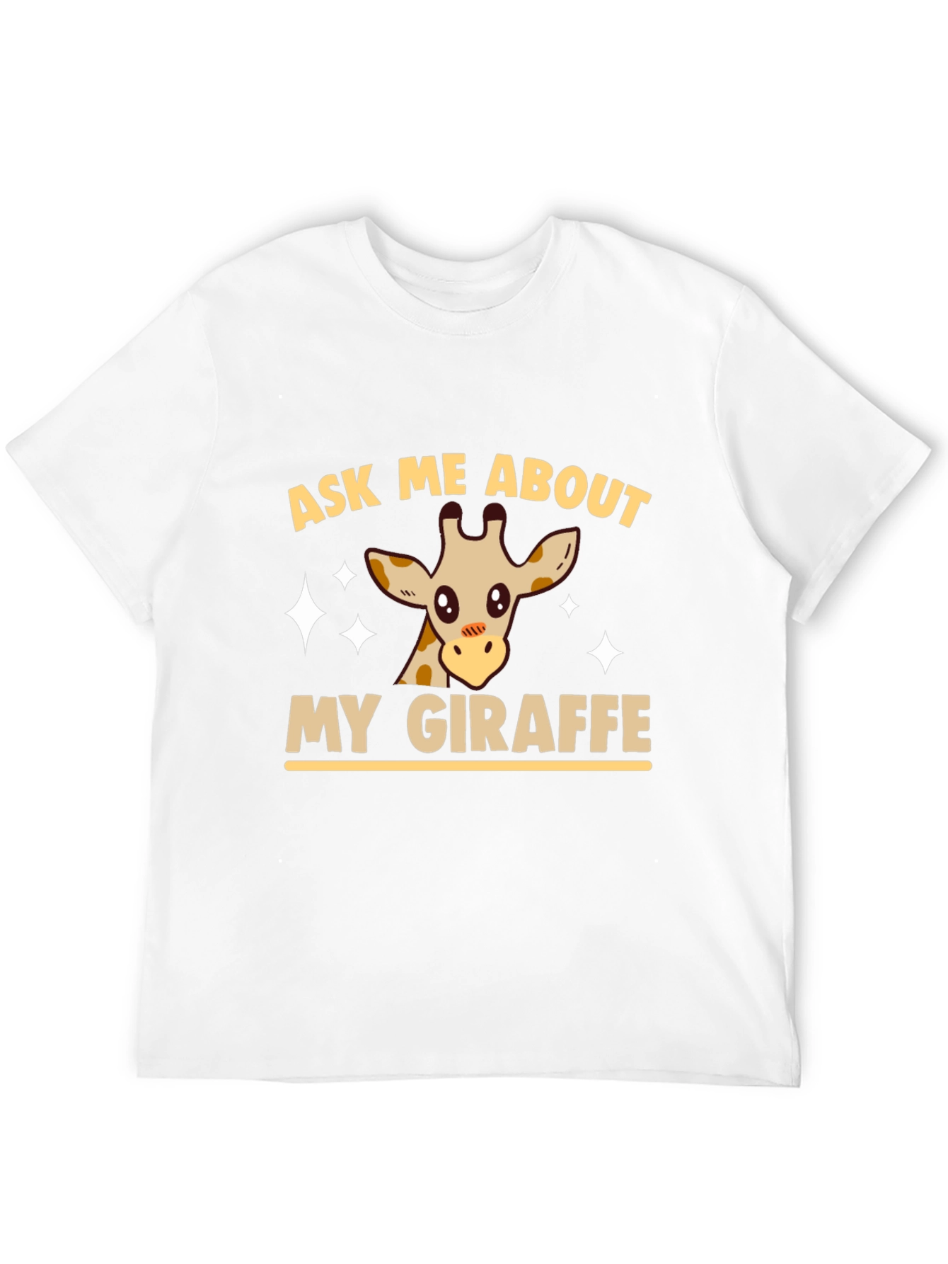 Ask Me About My Giraffe Graphic Tee - Black