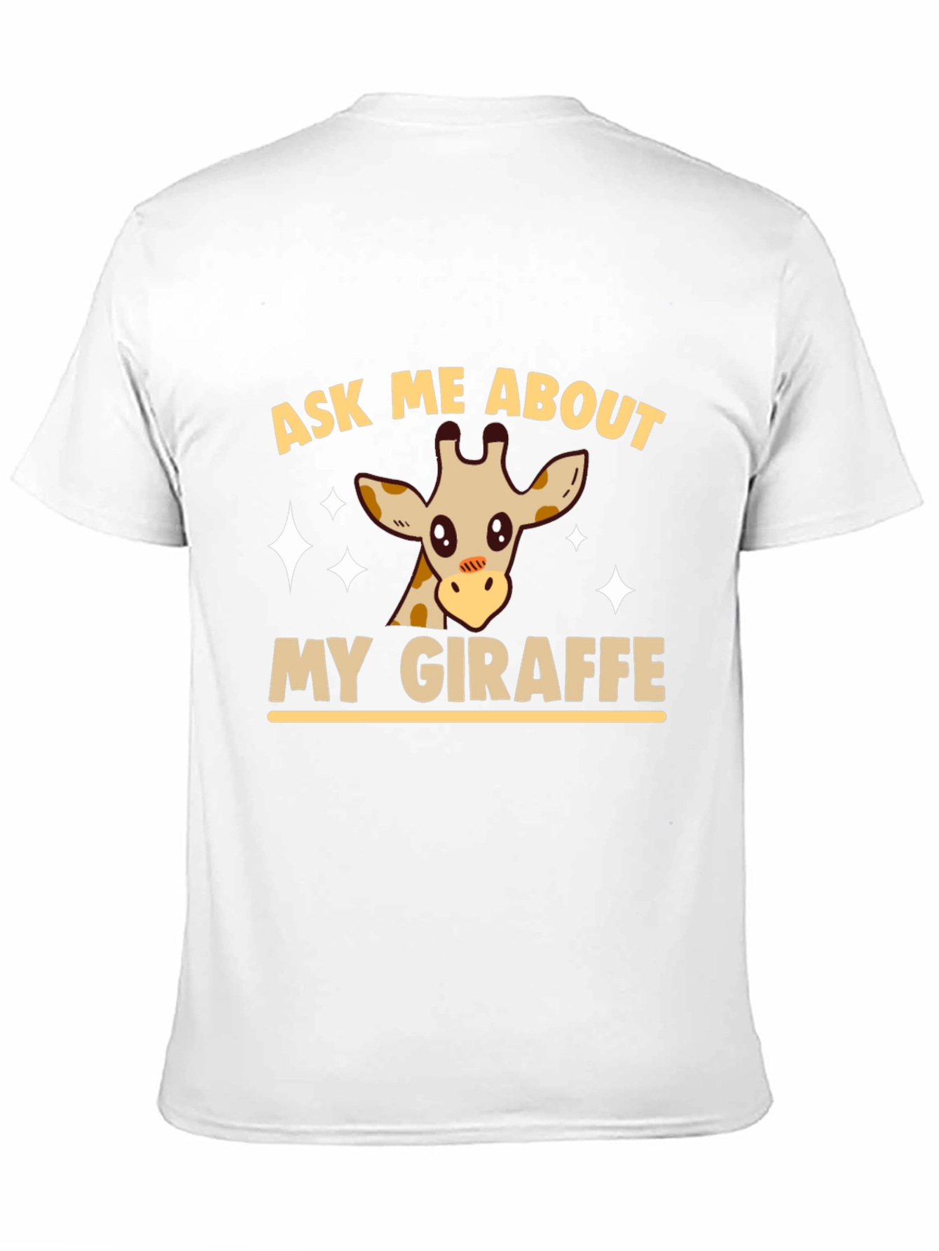Ask Me About My Giraffe Graphic Tee - Black