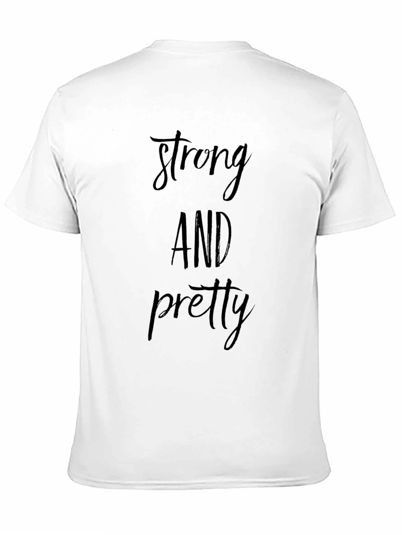 Strong and Pretty Black Graphic Tee