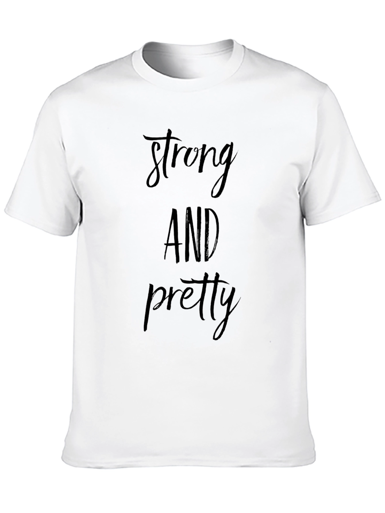 Strong and Pretty Black Graphic Tee
