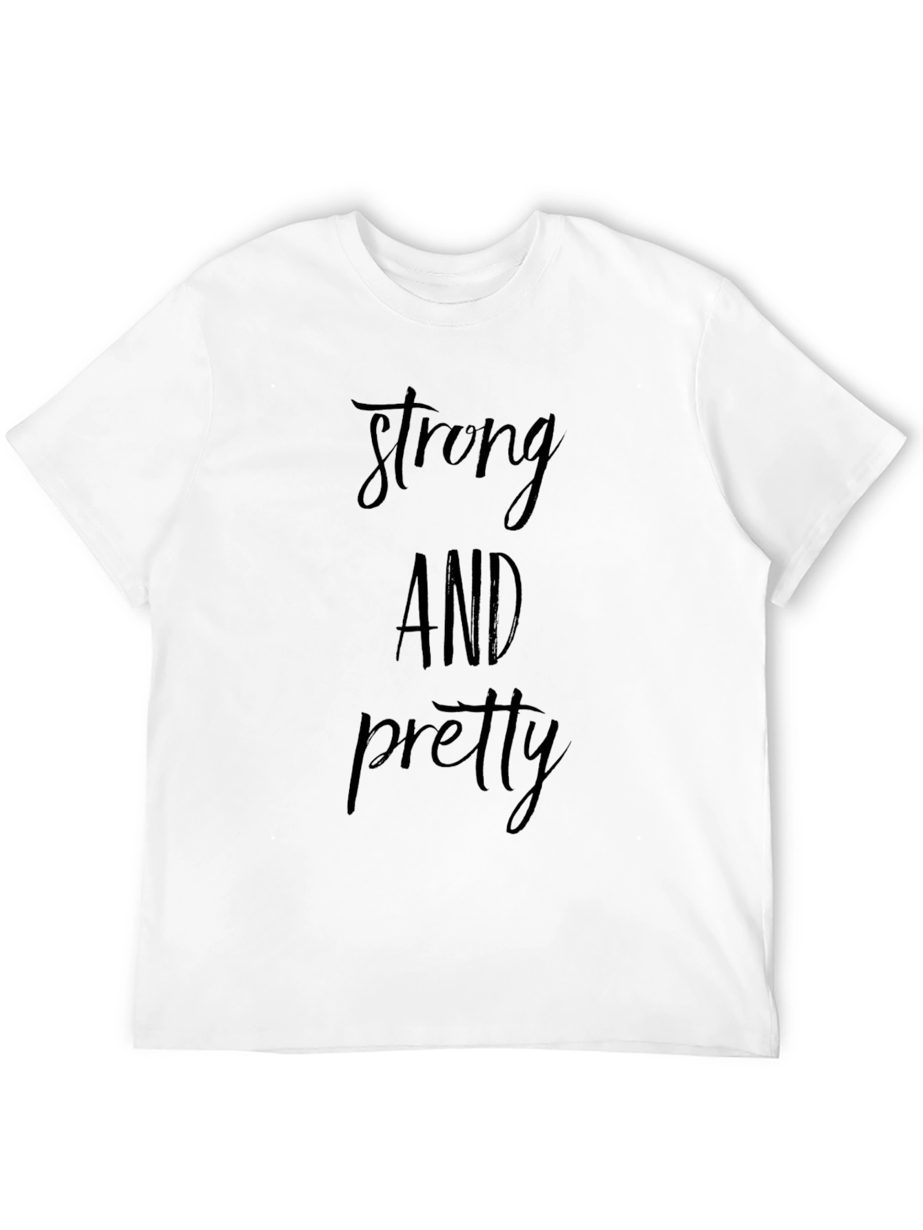 Strong and Pretty Black Graphic Tee