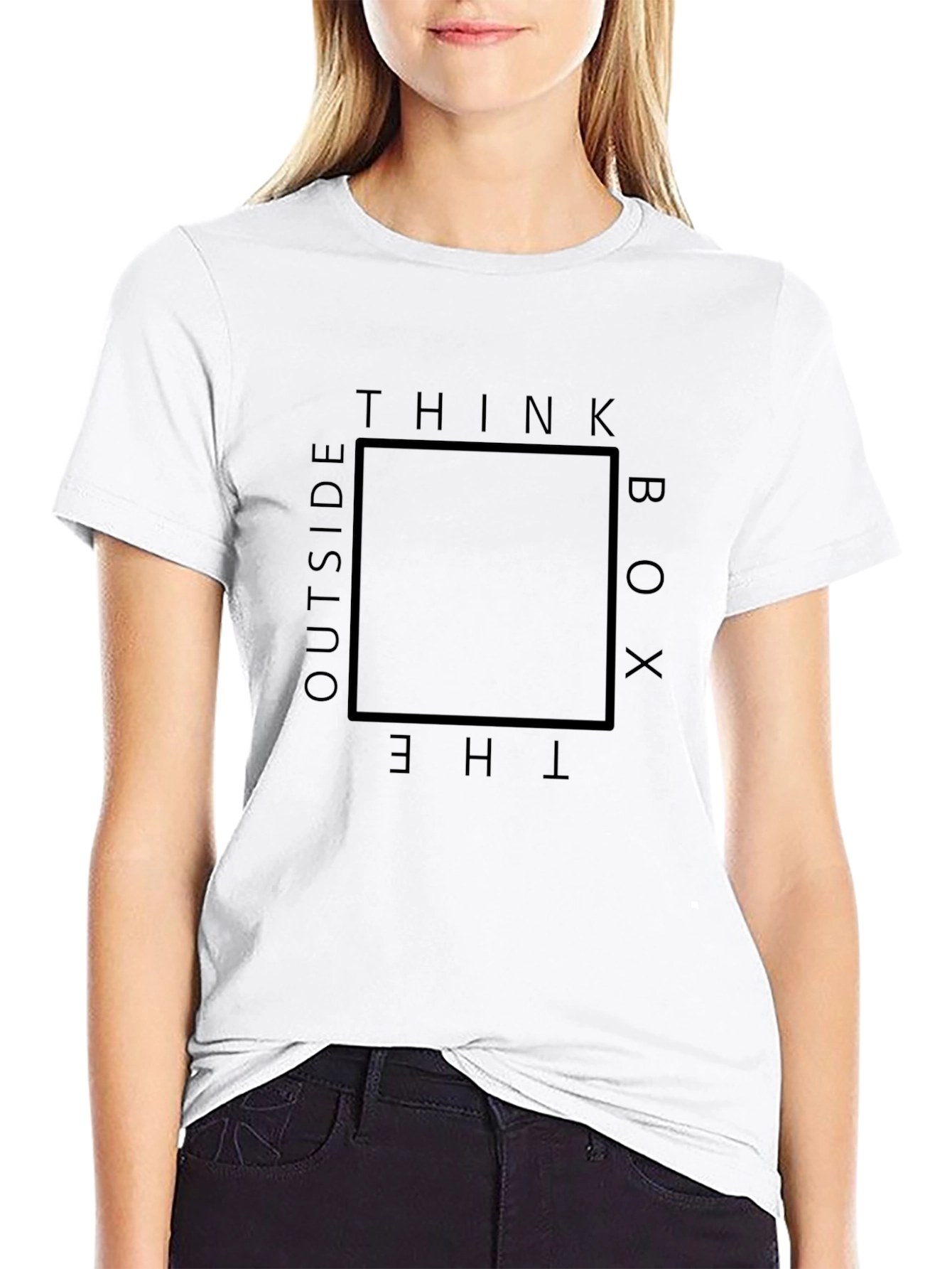 Think Outside the Box T-Shirt - Mens Graphic Tee