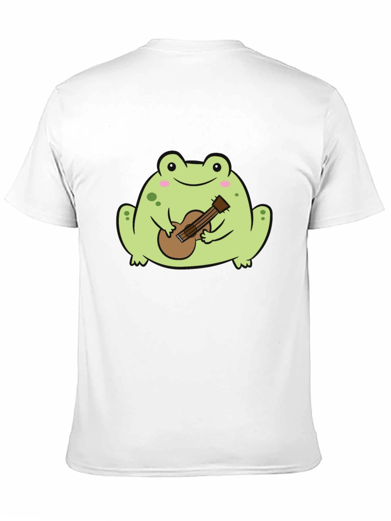 Frog Playing Guitar Graphic Tee - Unisex Black T-Shirt