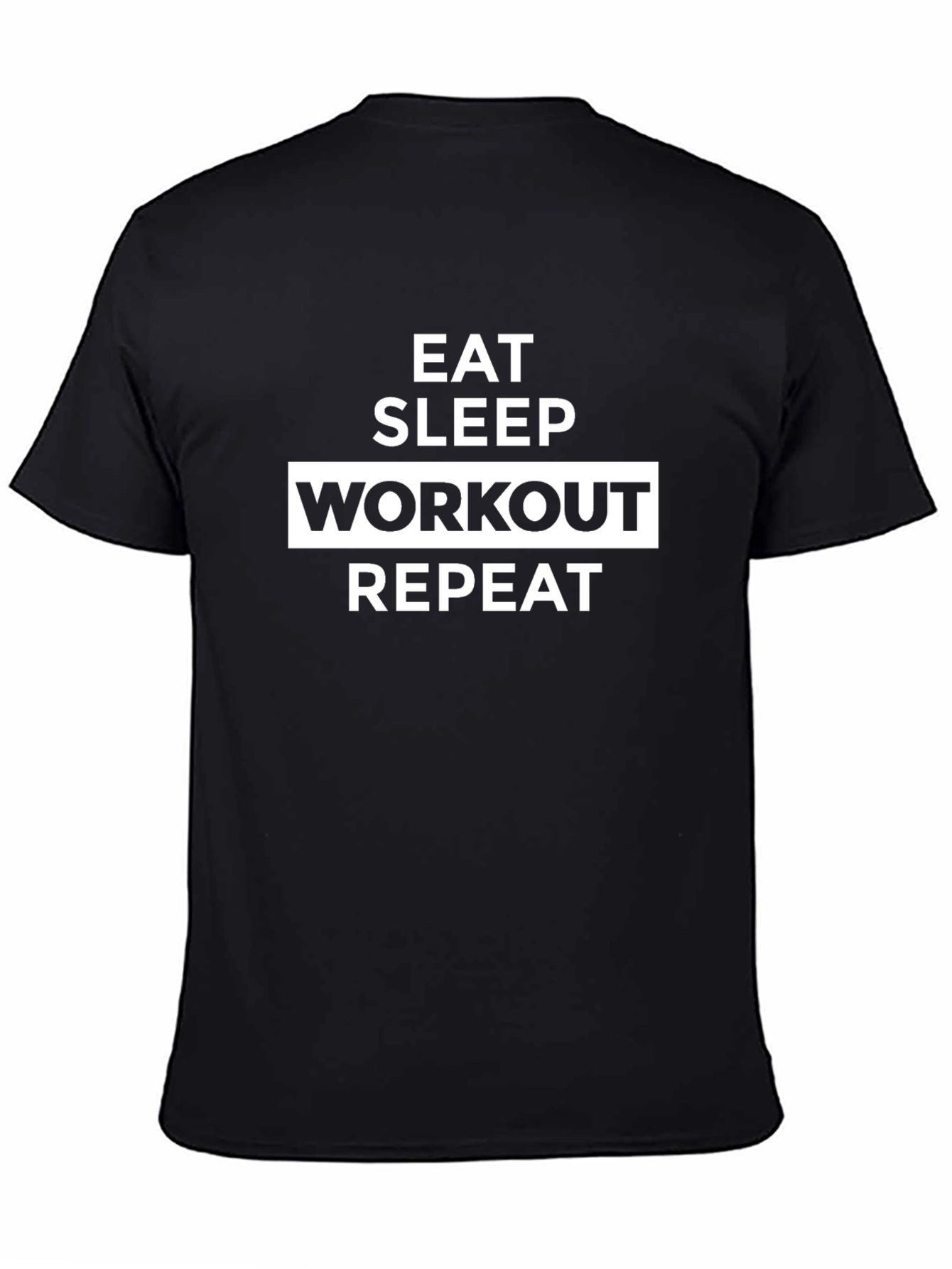 Eat Sleep Workout Repeat Graphic Tee