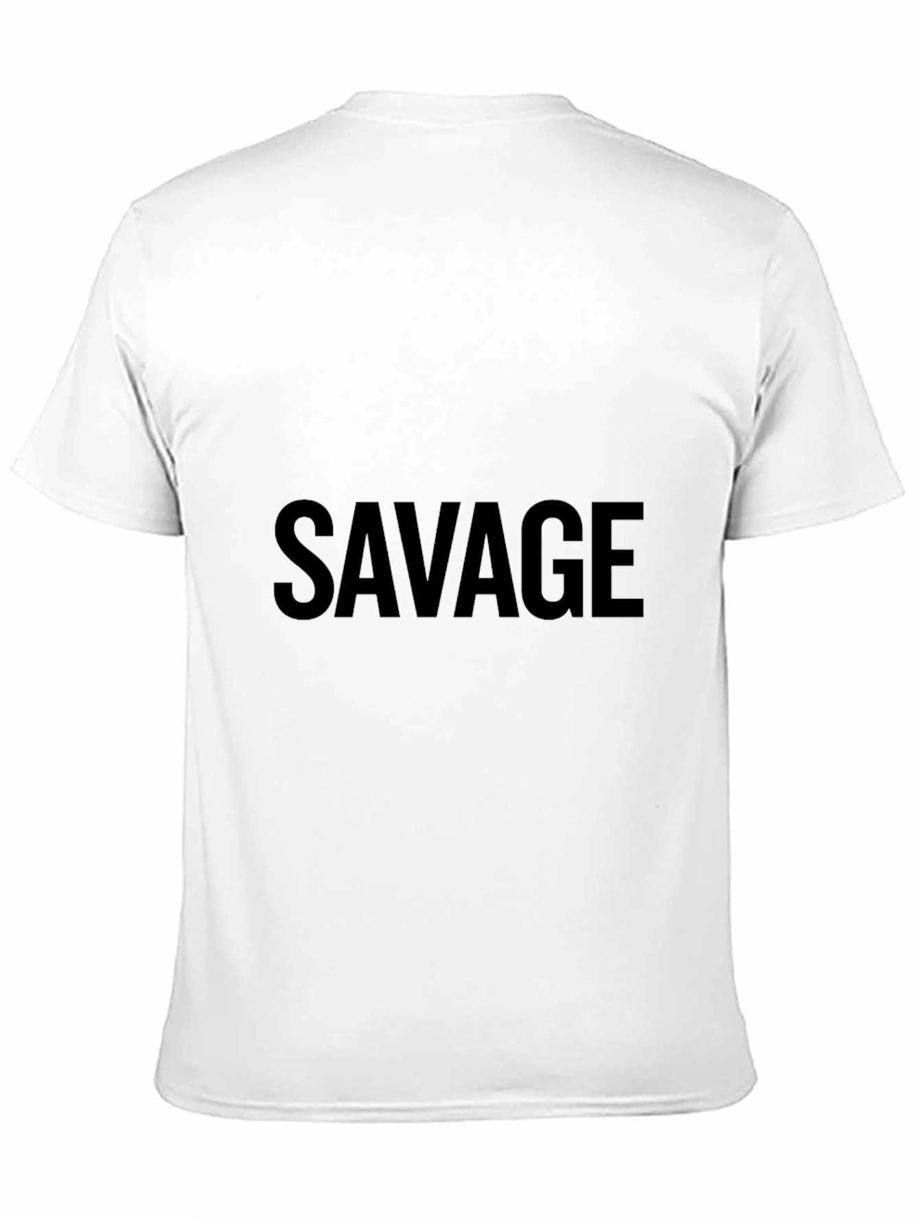 Savage Black Cotton Graphic Tee
