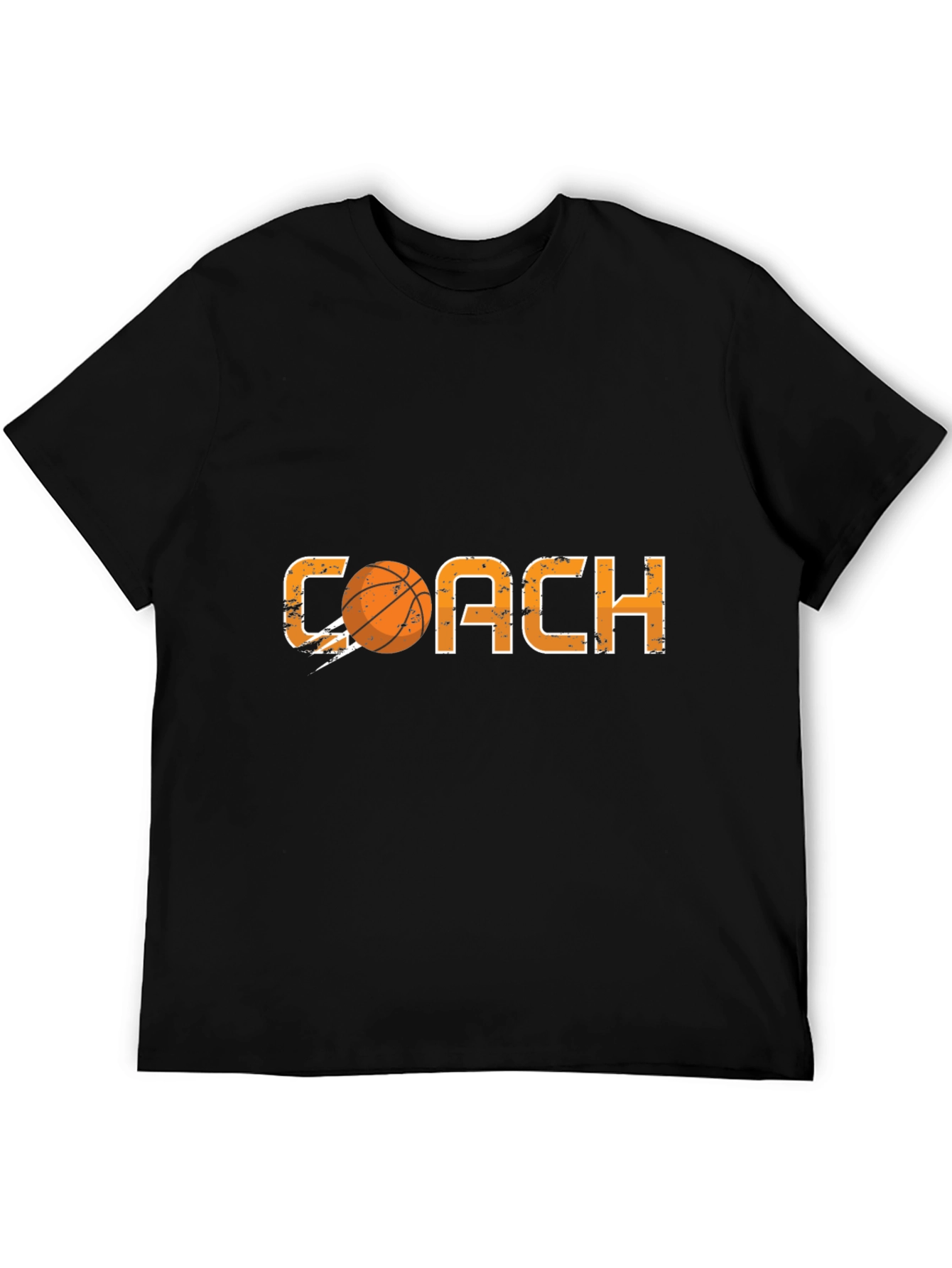 Basketball Coach T-Shirt - Black Graphic Tee