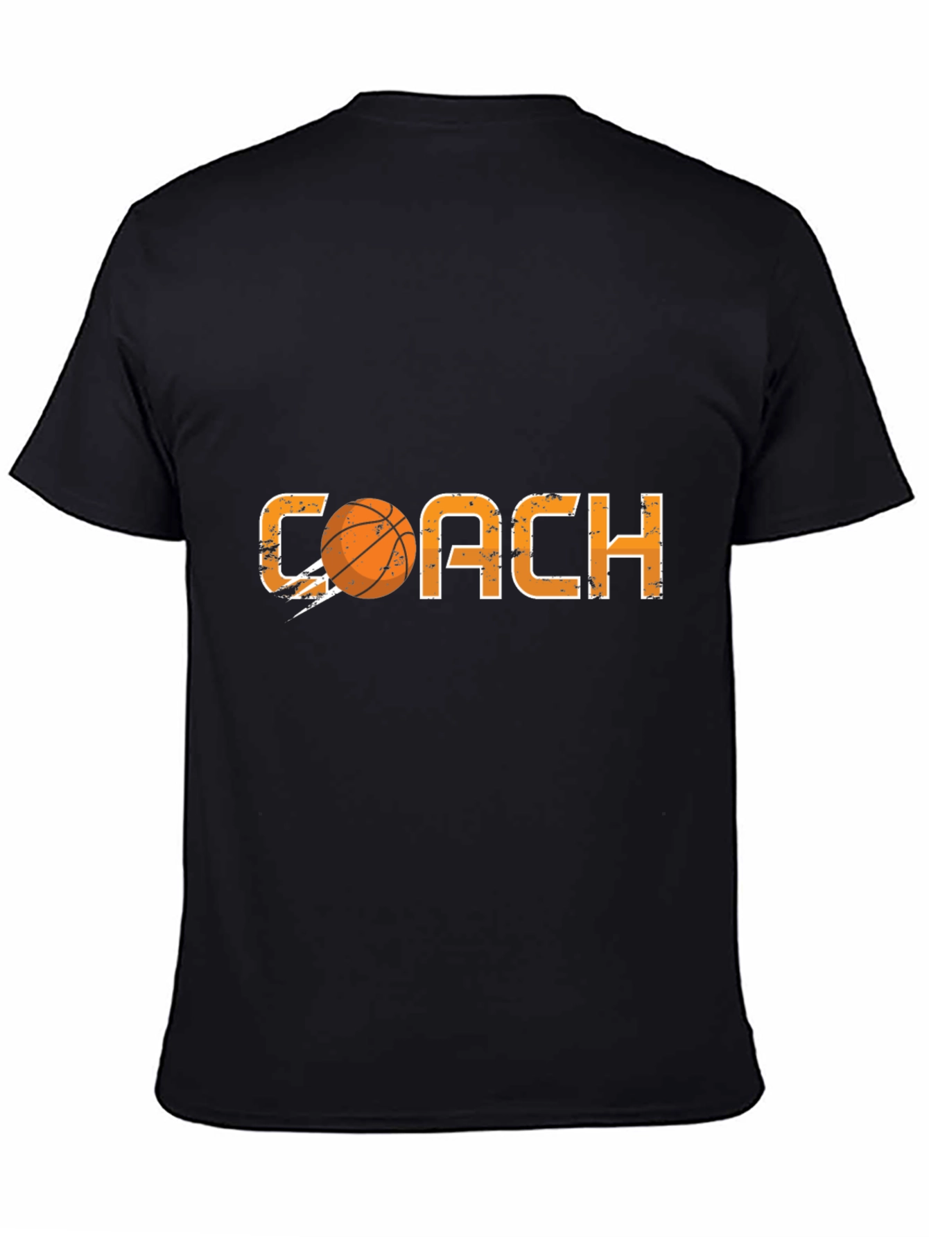 Basketball Coach T-Shirt - Black Graphic Tee