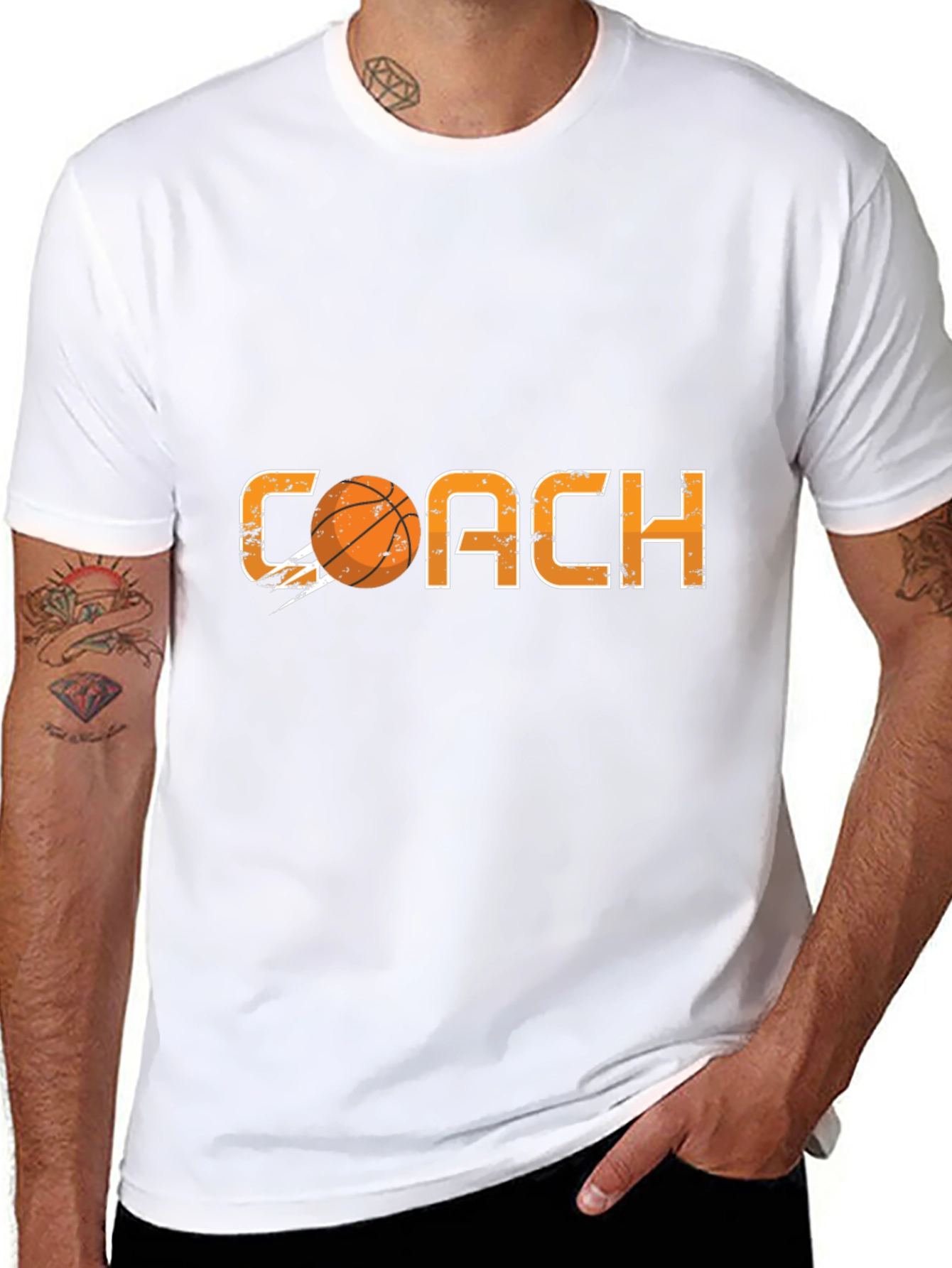 Basketball Coach T-Shirt - Black Graphic Tee