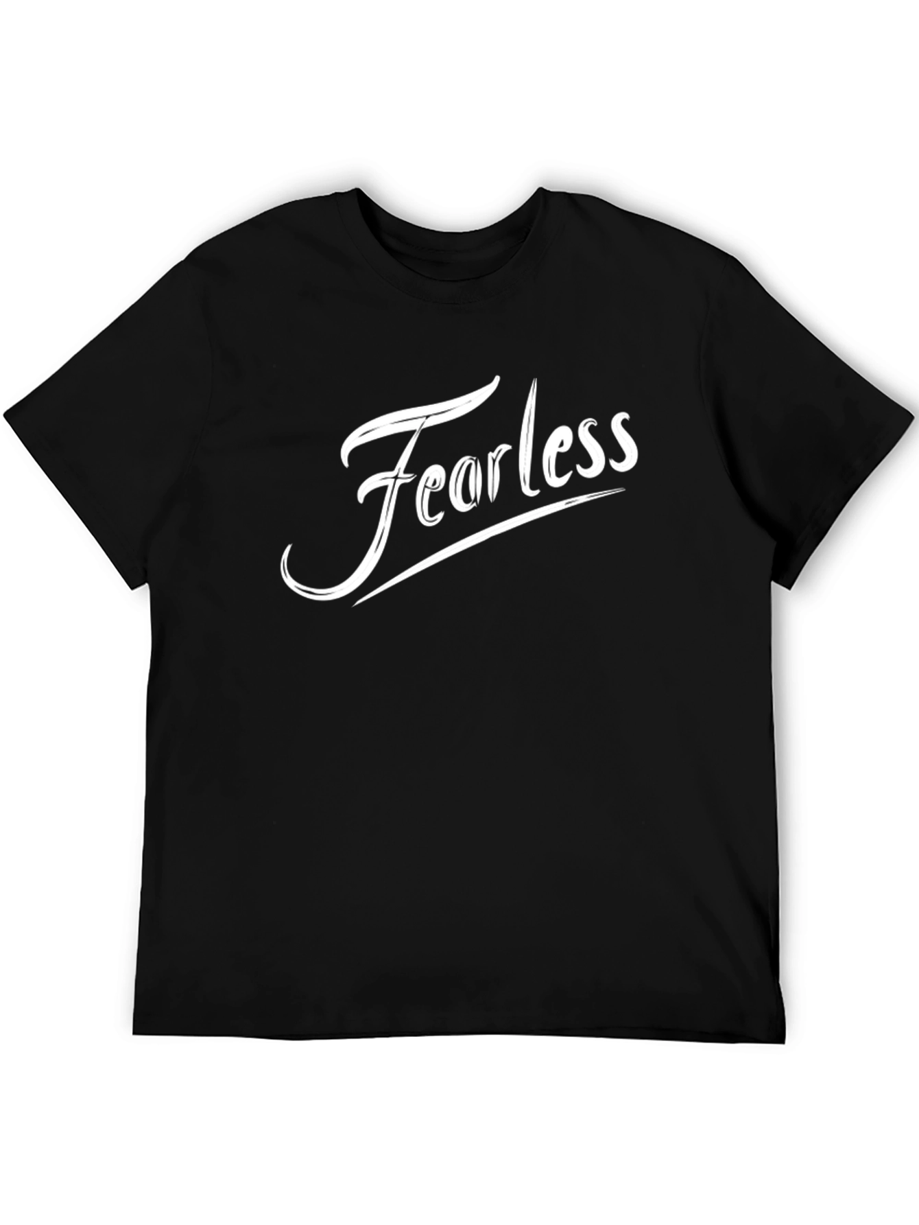 Fearless Graphic Tee - Black Cotton Comfort