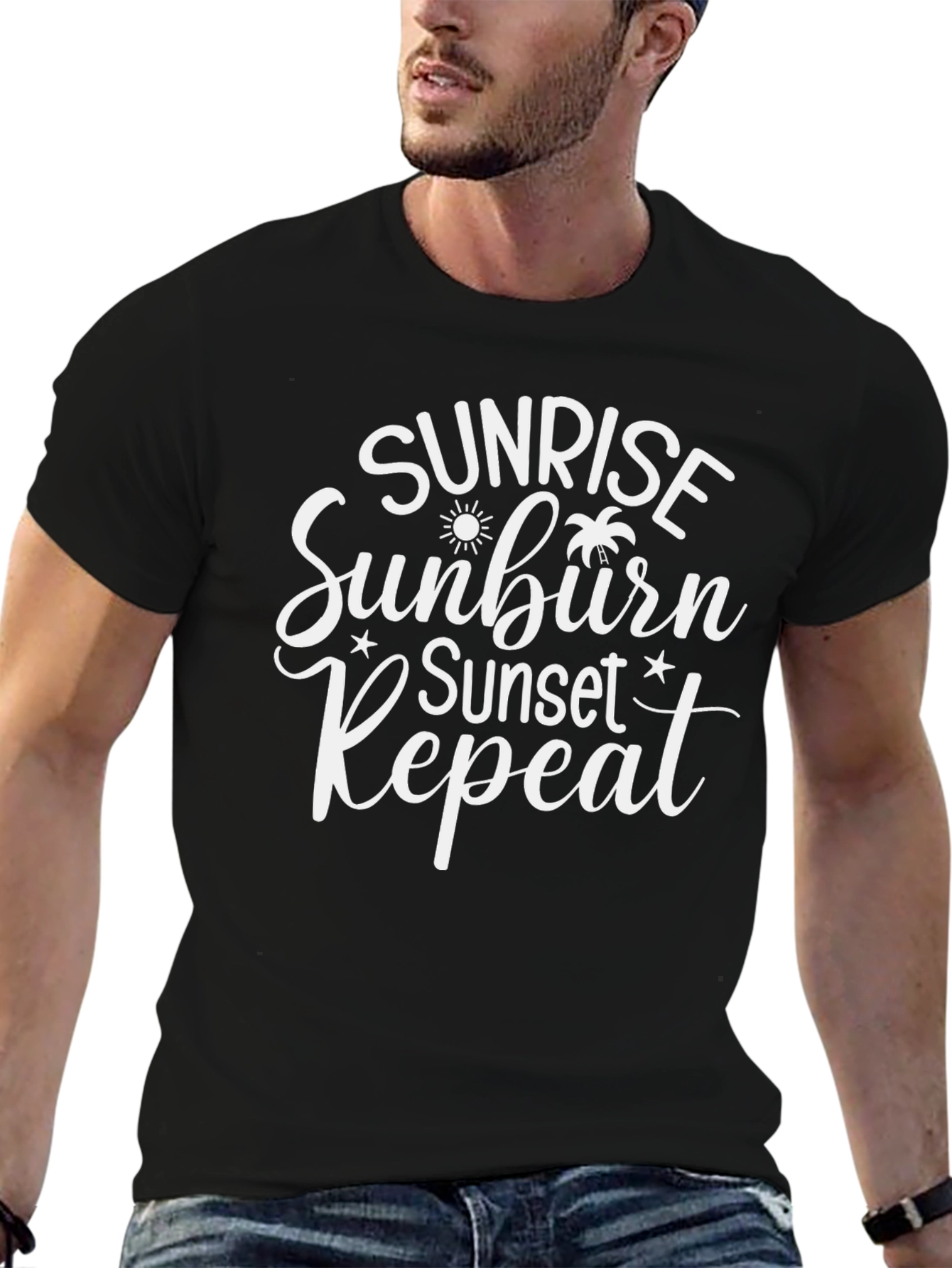 Sunrise Sunburn Sunset Repeat T-Shirt