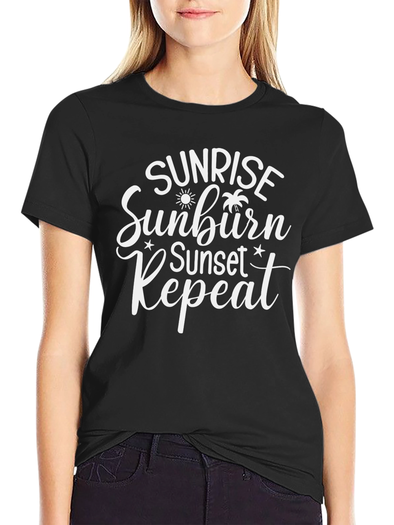 Sunrise Sunburn Sunset Repeat T-Shirt