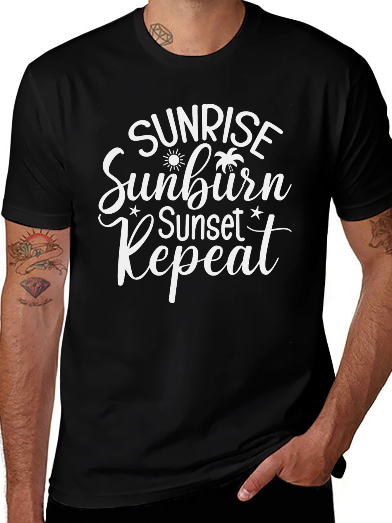 Sunrise Sunburn Sunset Repeat T-Shirt