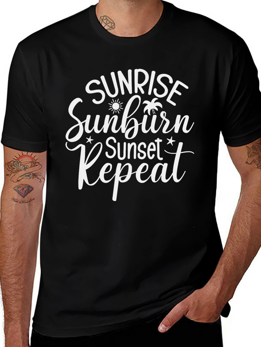 Sunrise Sunburn Sunset Repeat T-Shirt