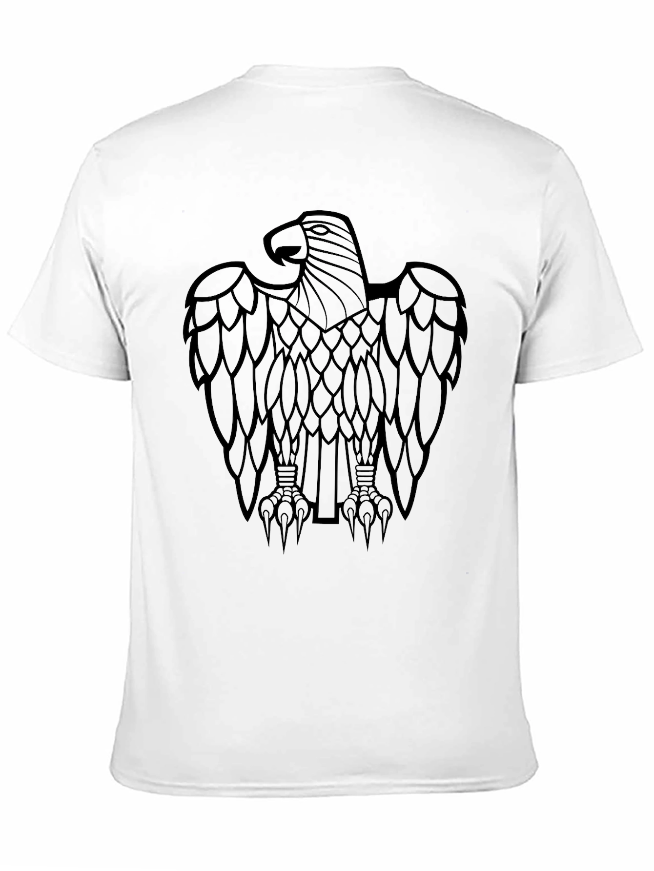 Mens Black Eagle Graphic Tee - Stylish Casual Wear