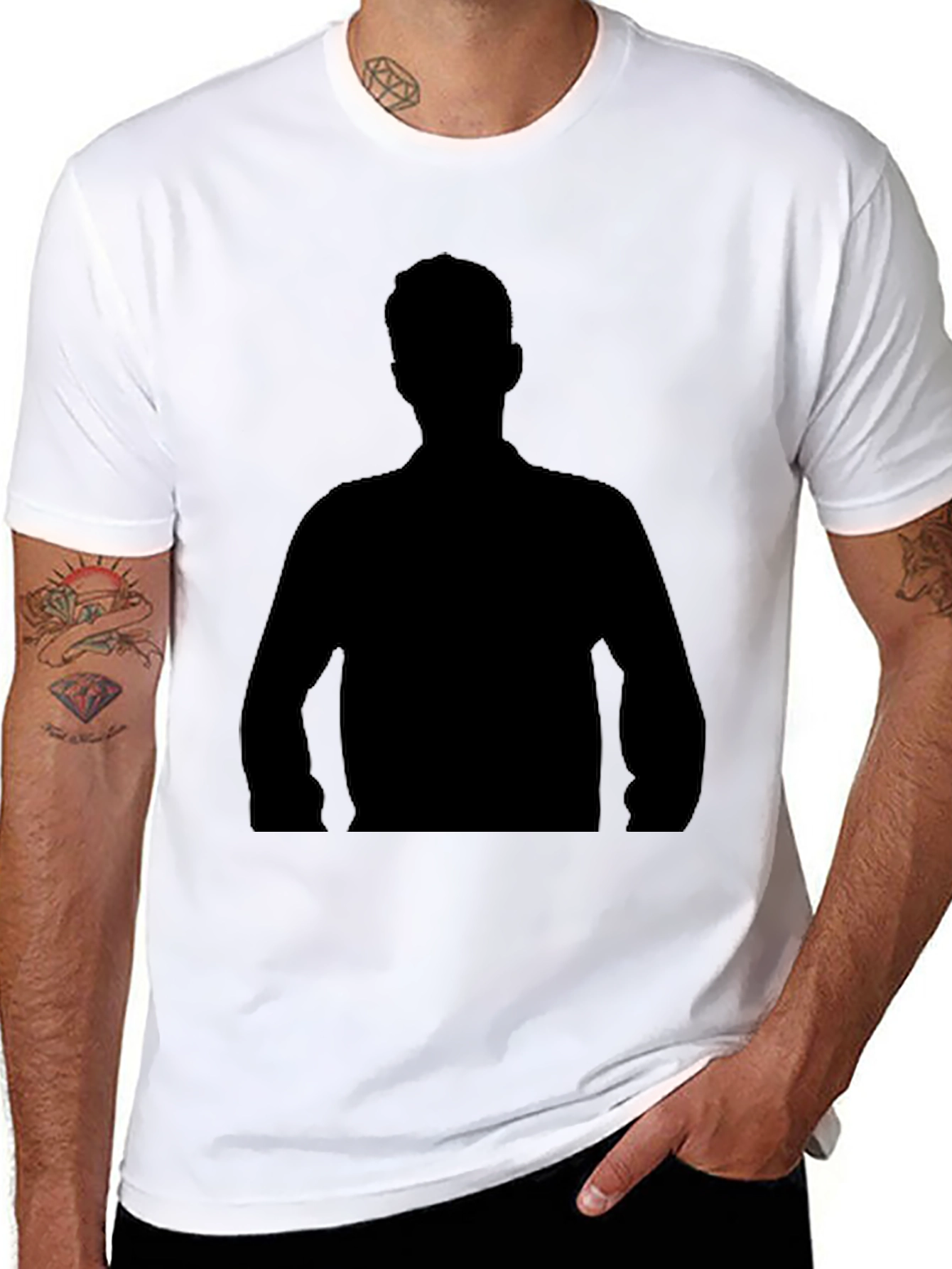 Mens Black Graphic Tee