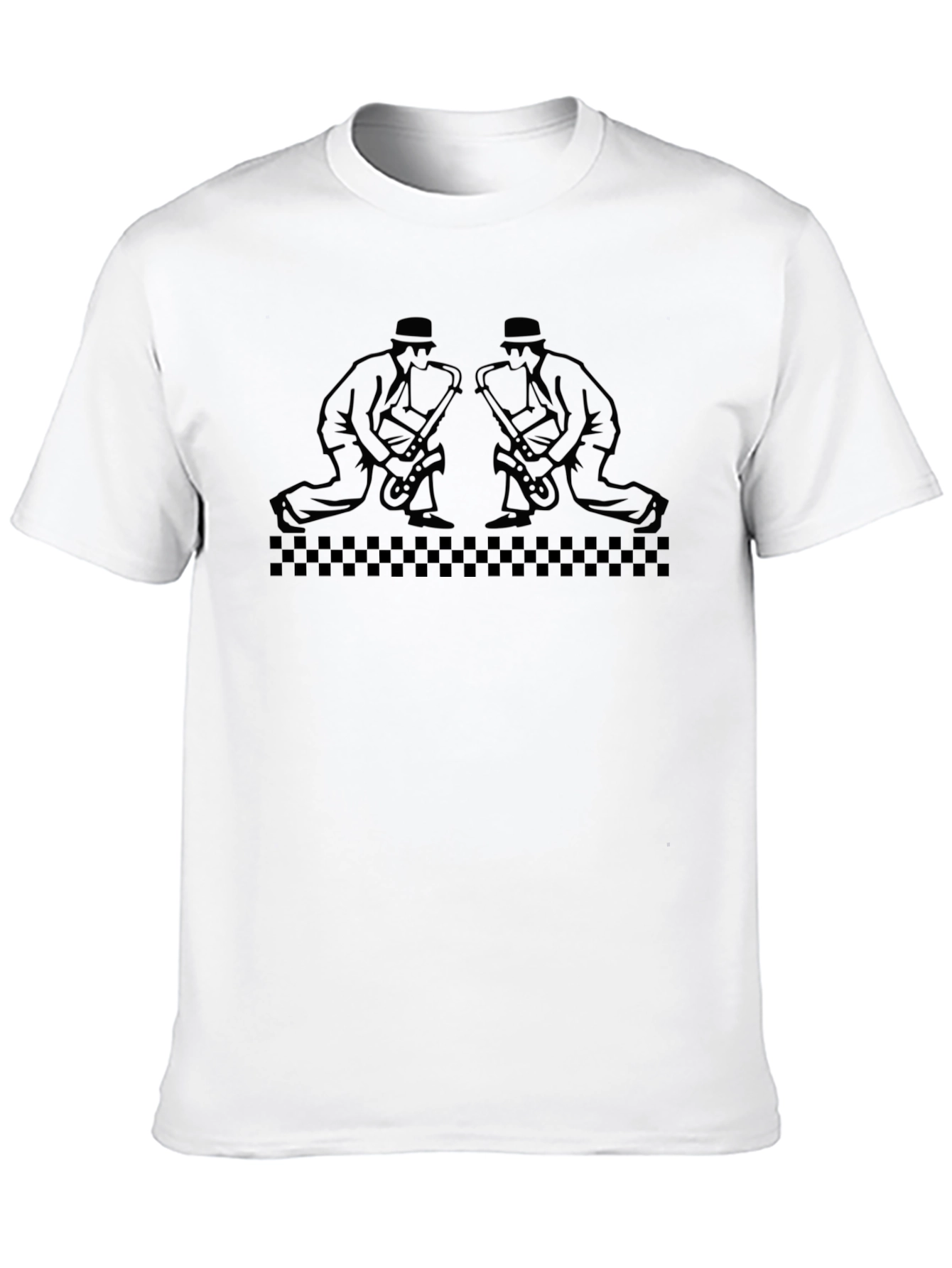 Saxophone Men Graphic Black T-Shirt