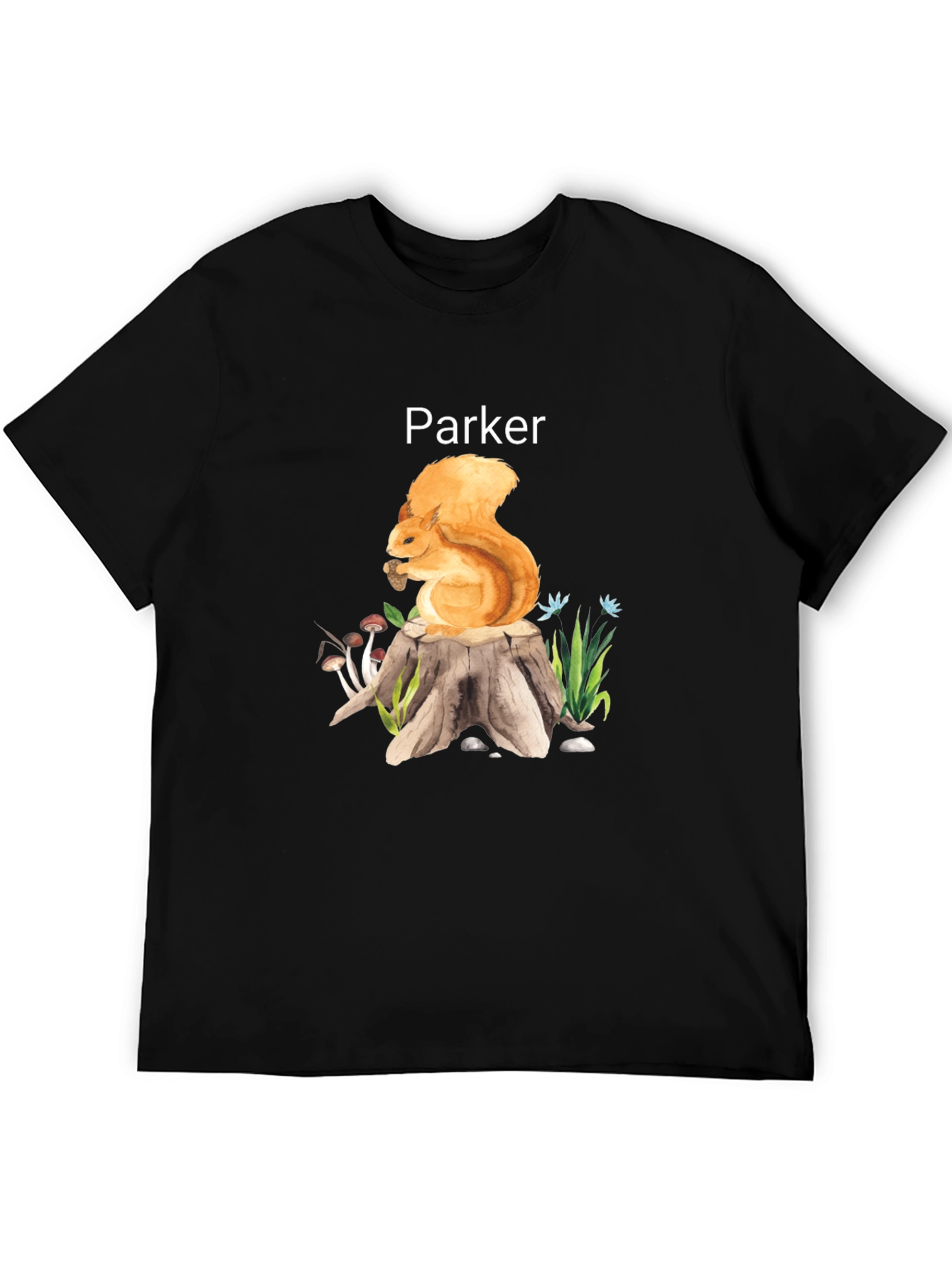 Parker Squirrel on Stump Graphic Tee