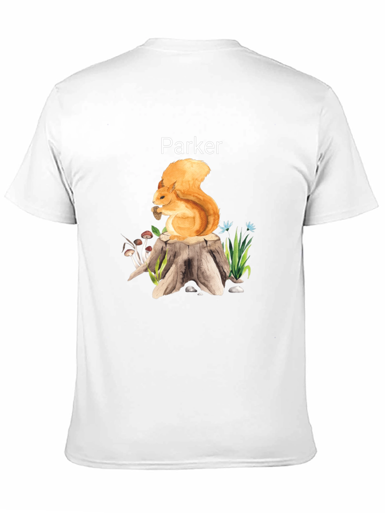 Parker Squirrel on Stump Graphic Tee