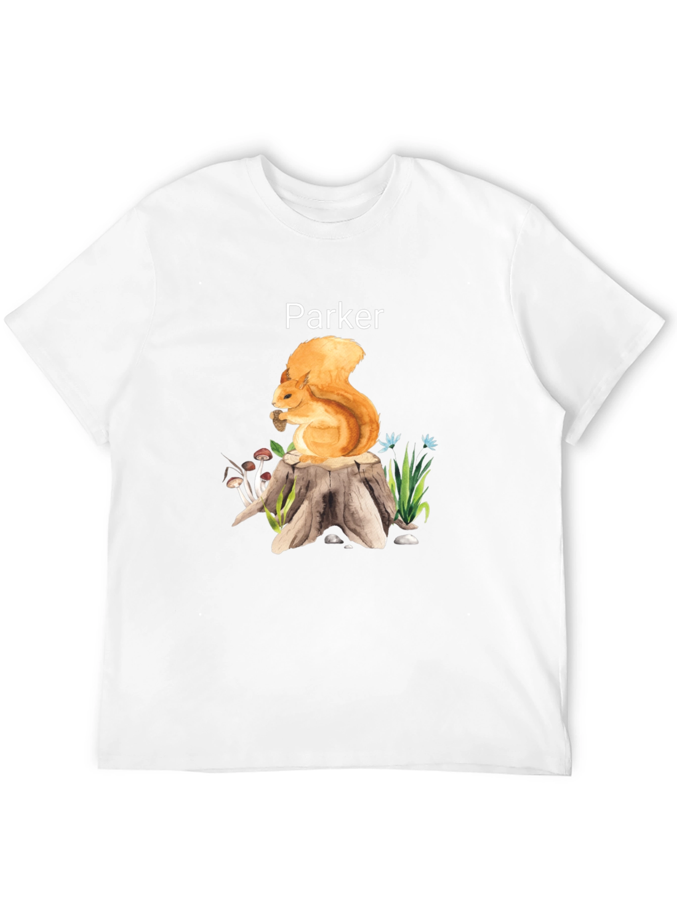 Parker Squirrel on Stump Graphic Tee