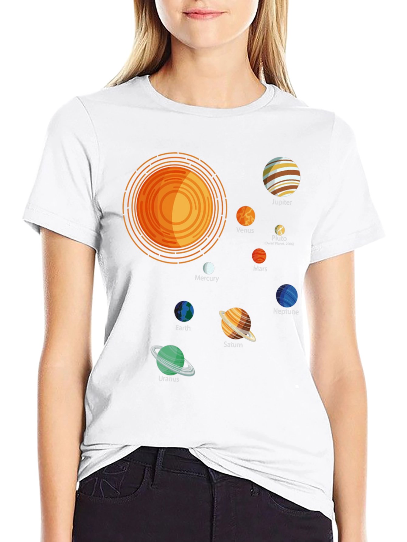 Solar System Planets Graphic T-Shirt