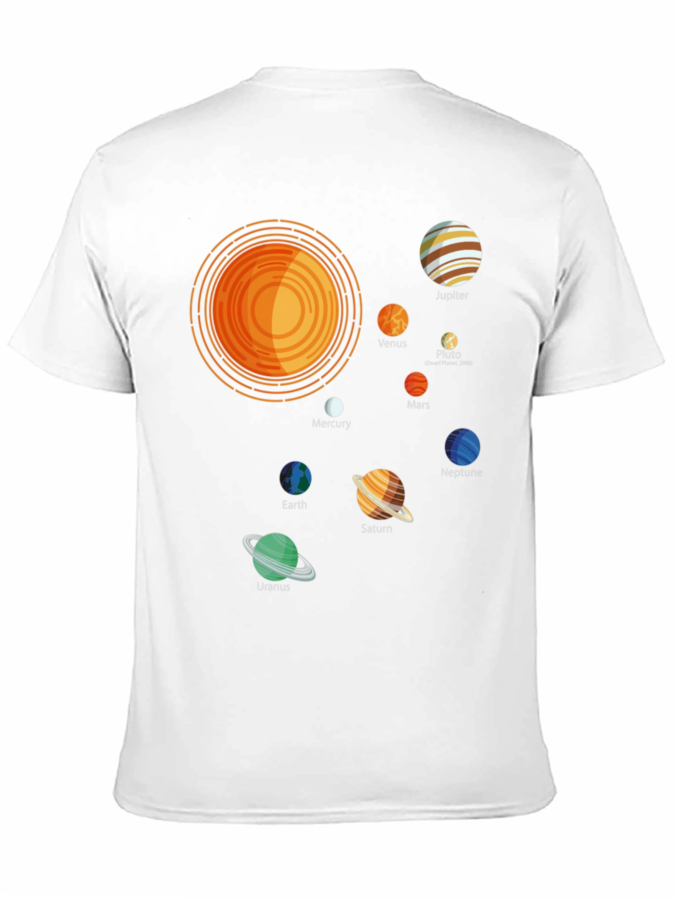 Solar System Planets Graphic T-Shirt
