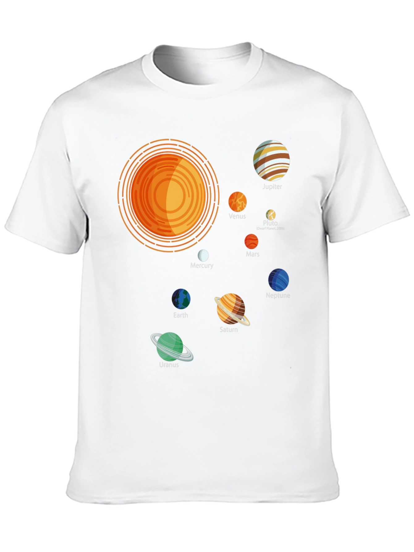 Solar System Planets Graphic T-Shirt