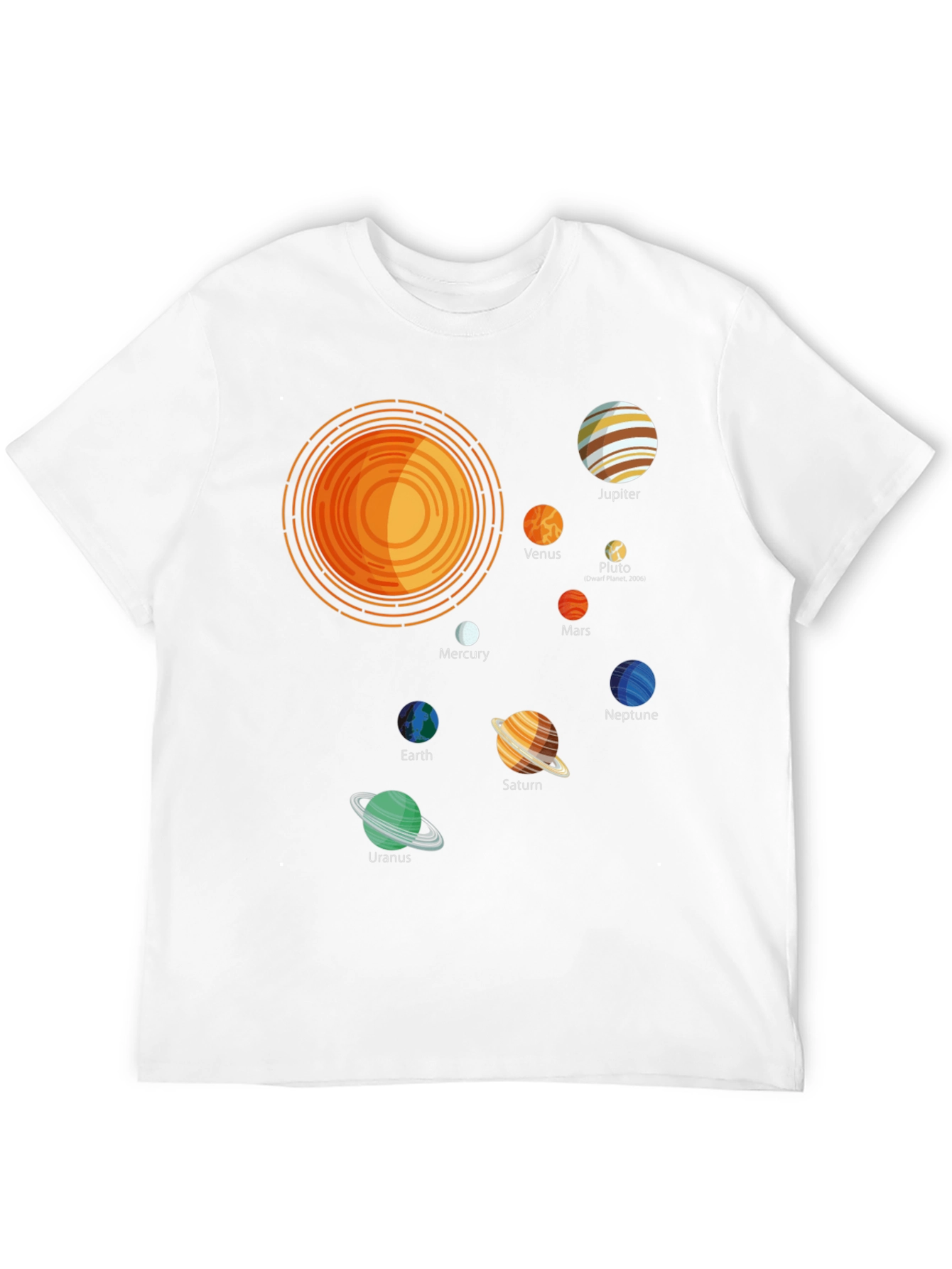 Solar System Planets Graphic T-Shirt