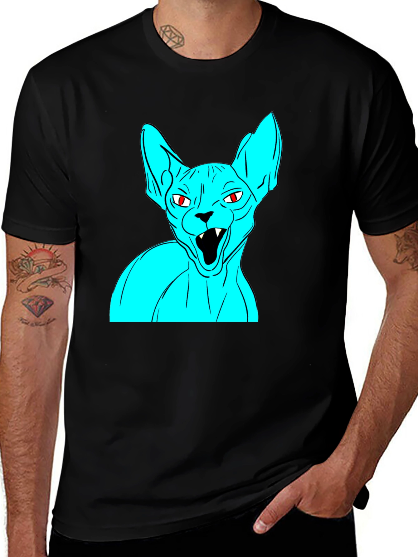 Sphynx Cat Graphic Tee - Unique Style