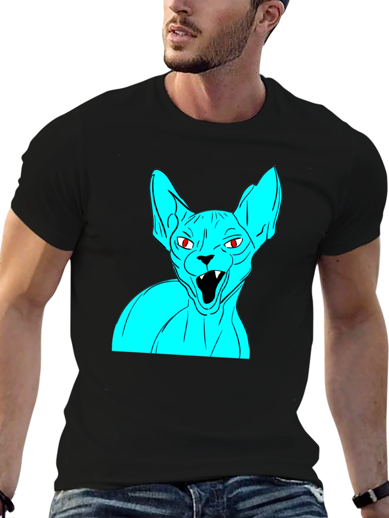 Sphynx Cat Graphic Tee - Unique Style