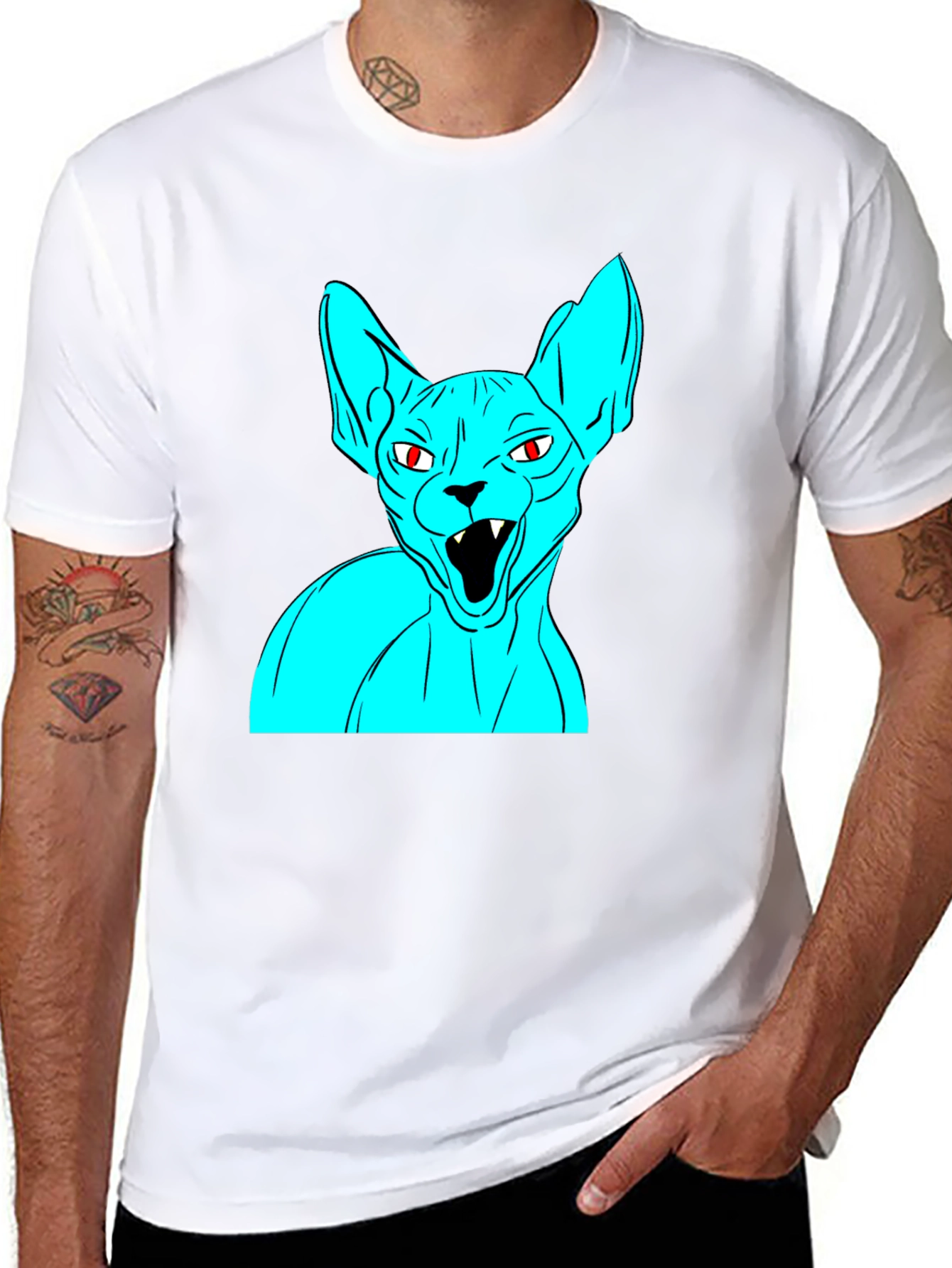 Sphynx Cat Graphic Tee - Unique Style