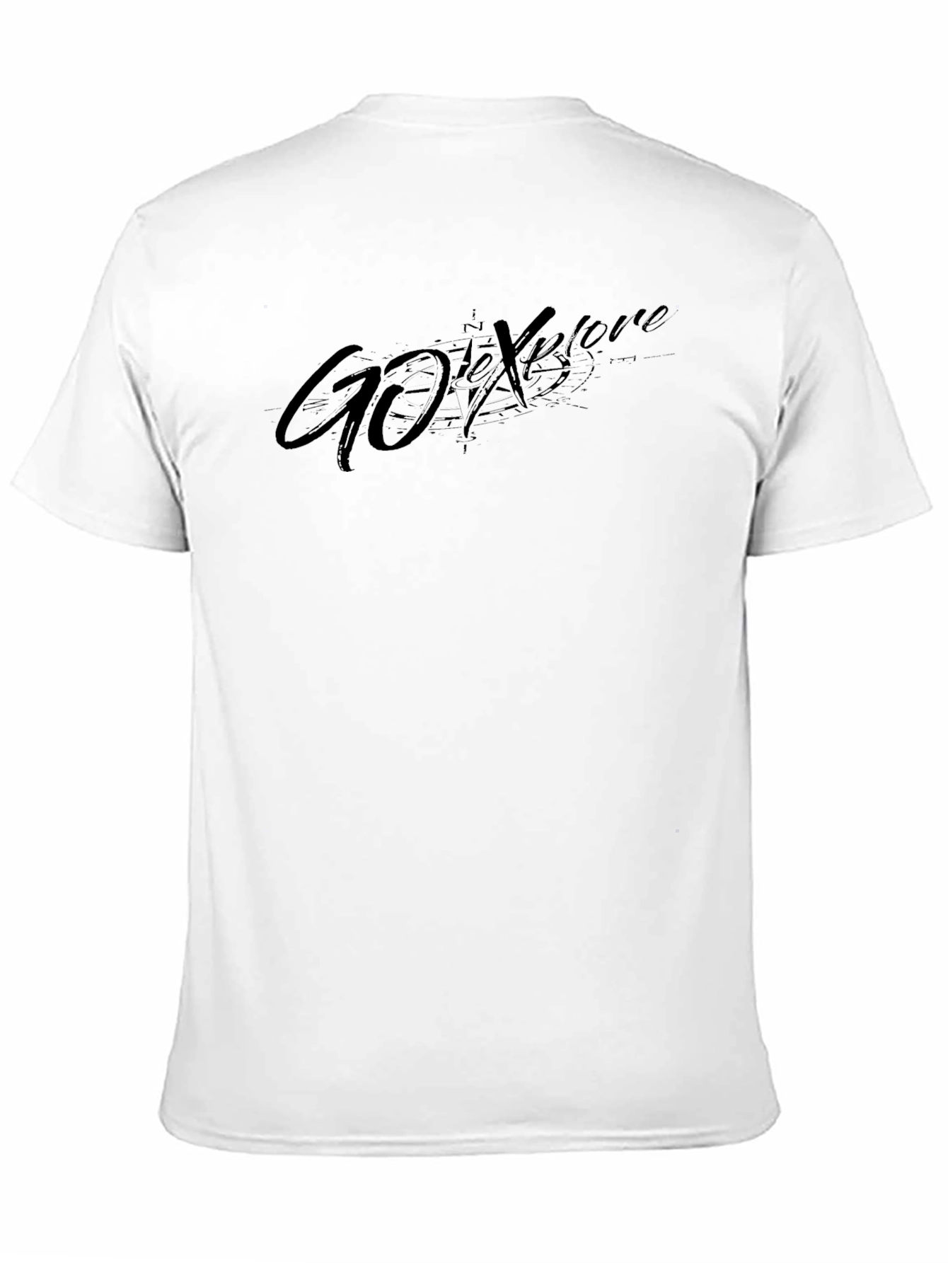 Mens Black Go Explore Graphic T-Shirt