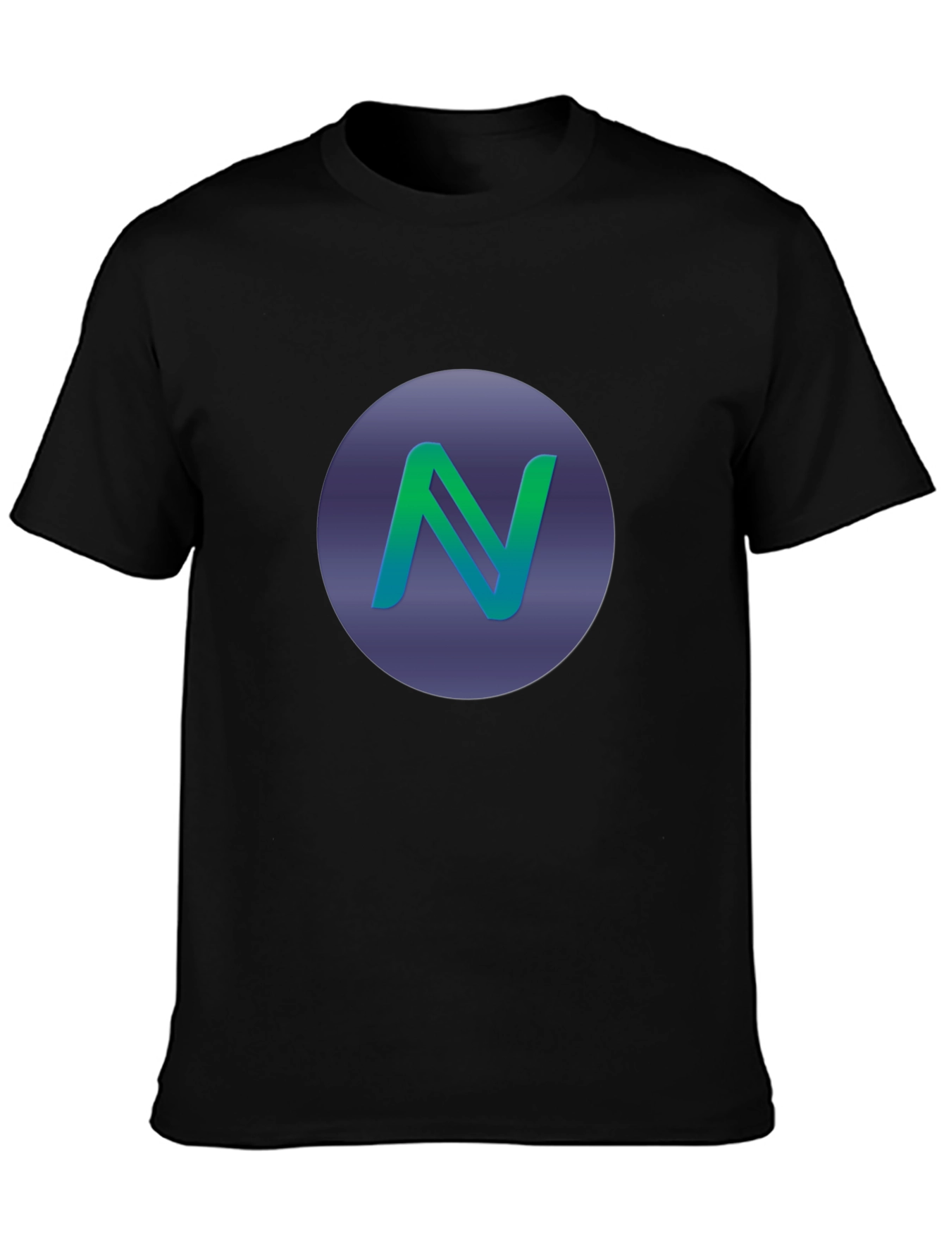 Gradient N Logo Black T-Shirt