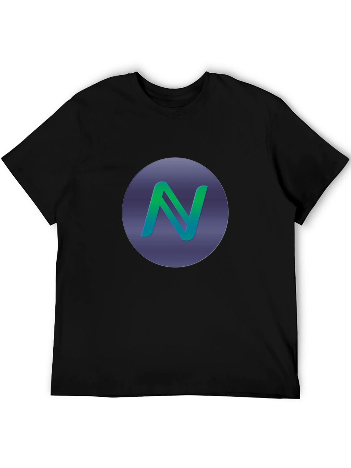 Gradient N Logo Black T-Shirt