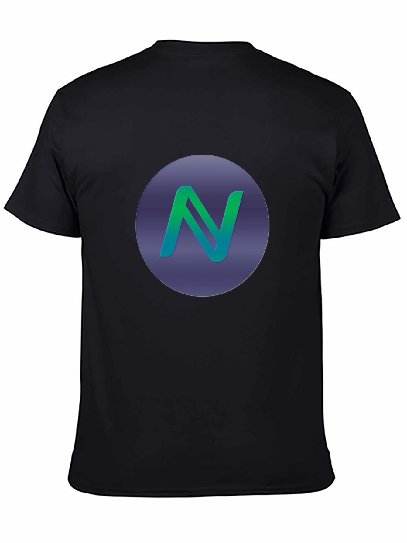 Gradient N Logo Black T-Shirt