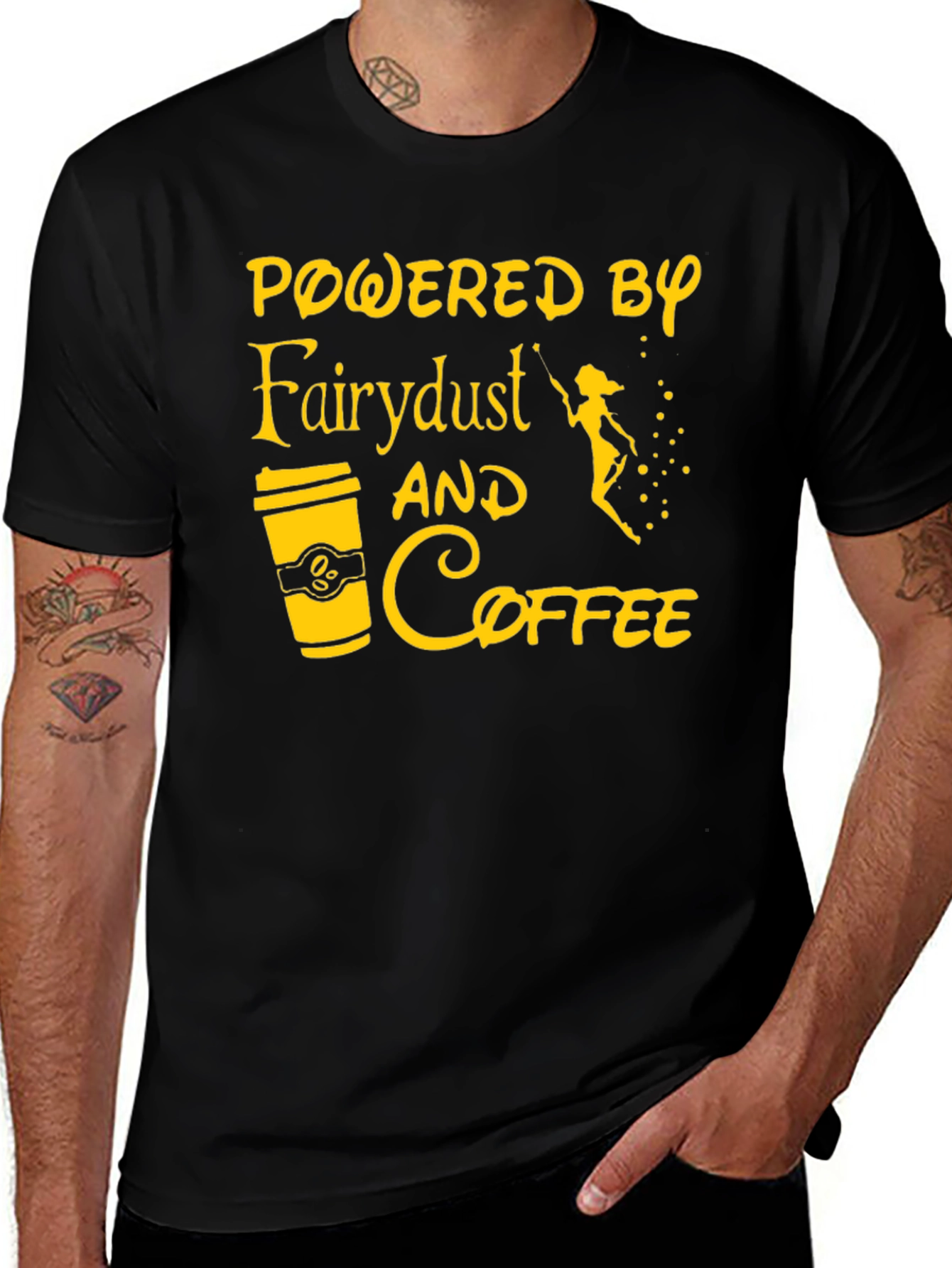 Powered by Fairy Dust & Coffee Graphic Tee