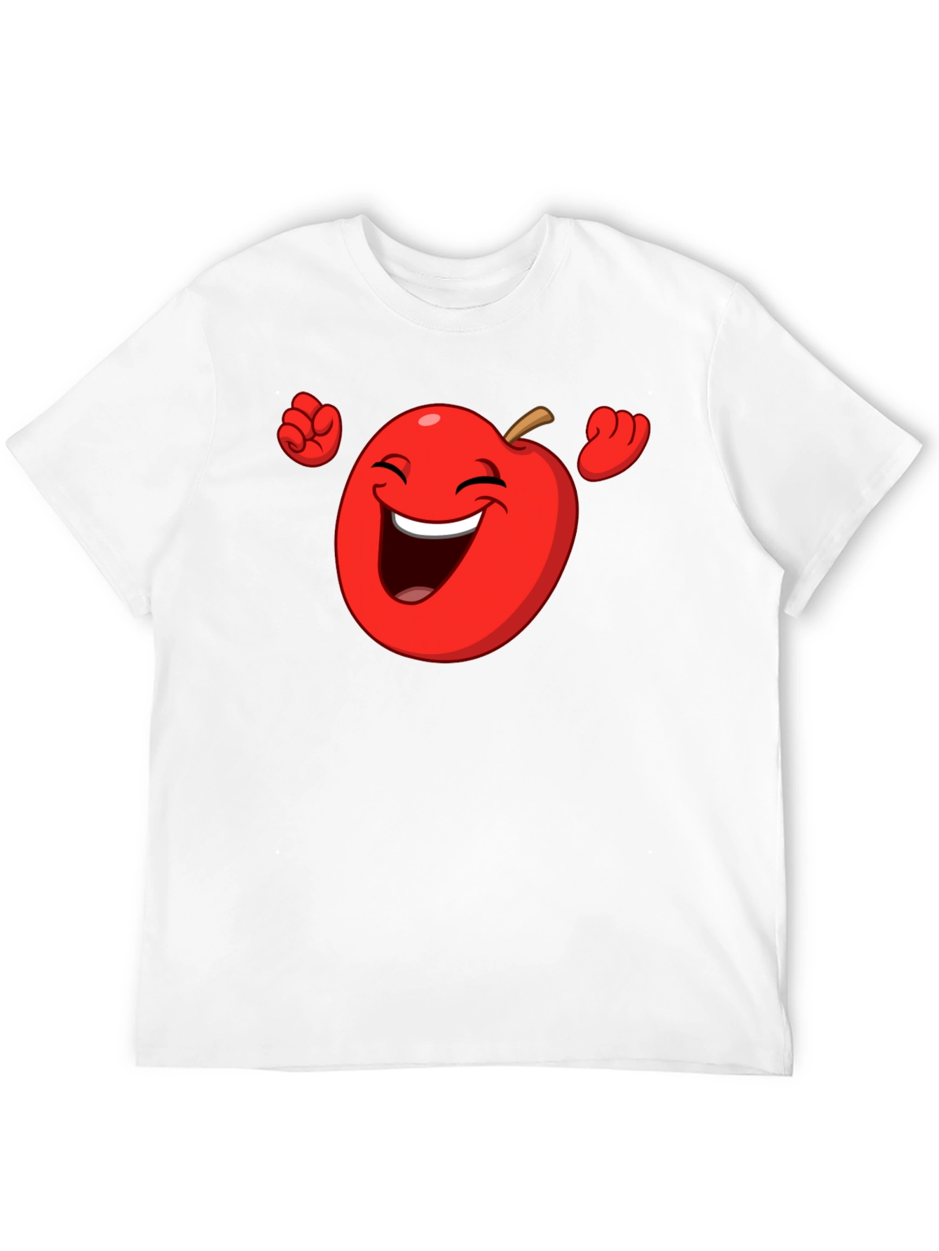 Funny Apple Cartoon Graphic T-Shirt